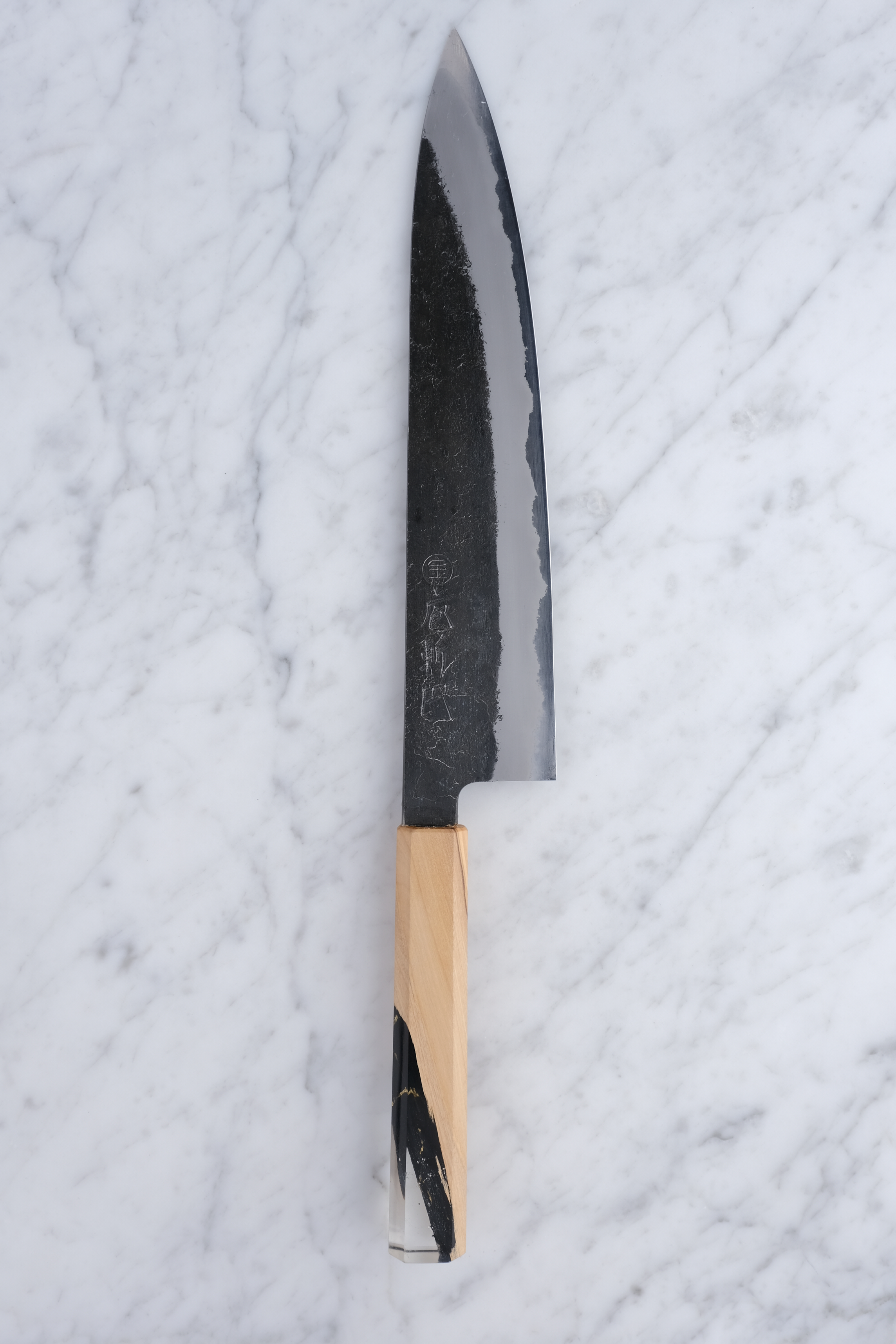 Hozantomoe 240 mm Gyuto - Shirogami 2