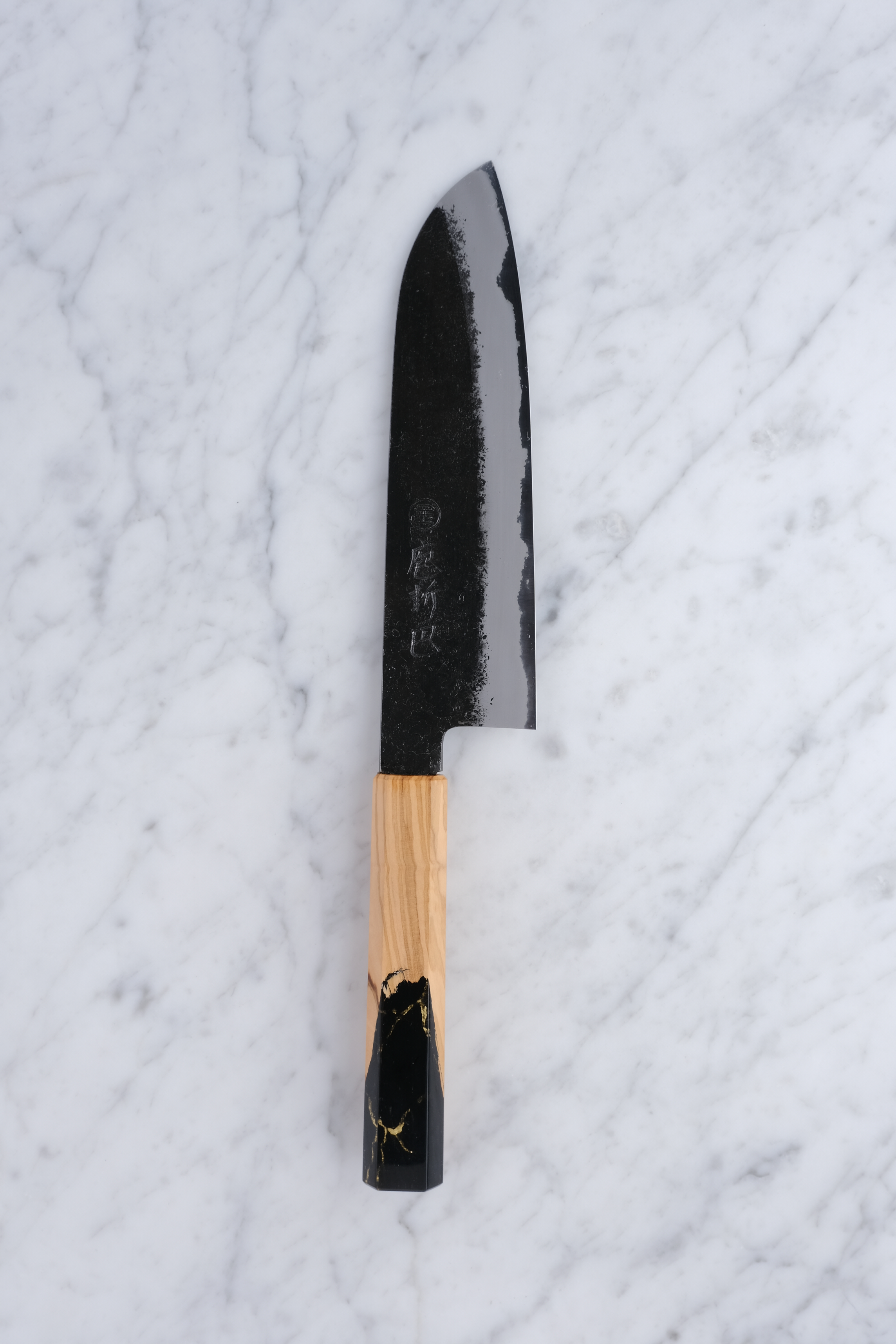 Hozantomoe 180 mm Santoku - Shirogami 2