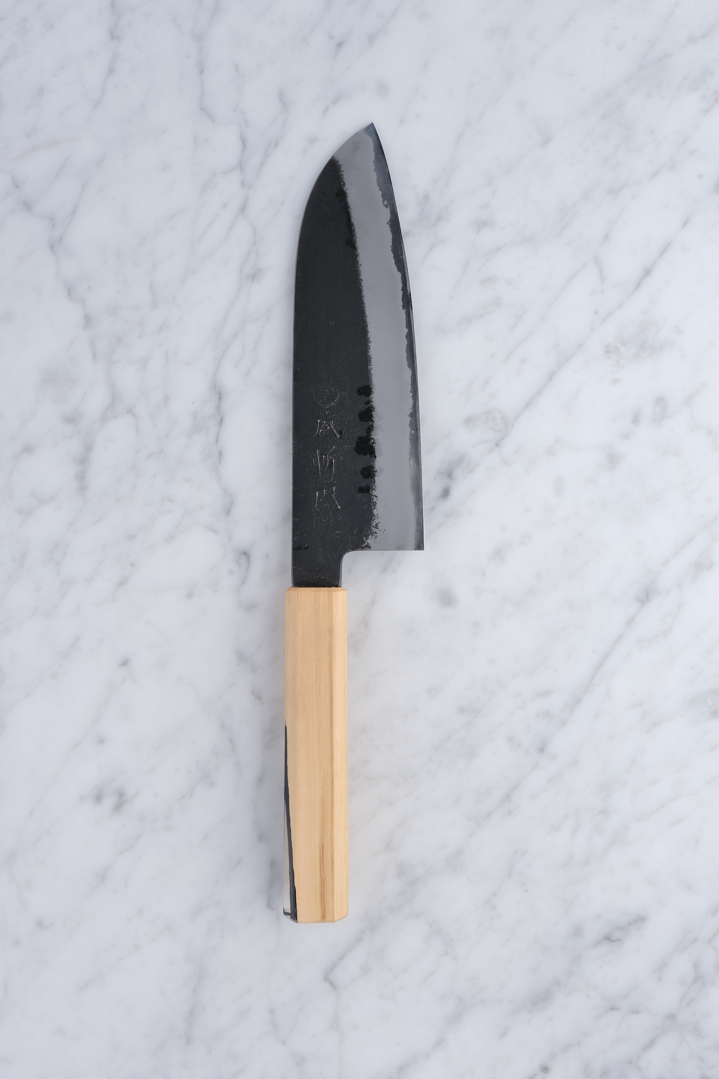 Hozantomoe 165 mm Santoku - Shirogami 2