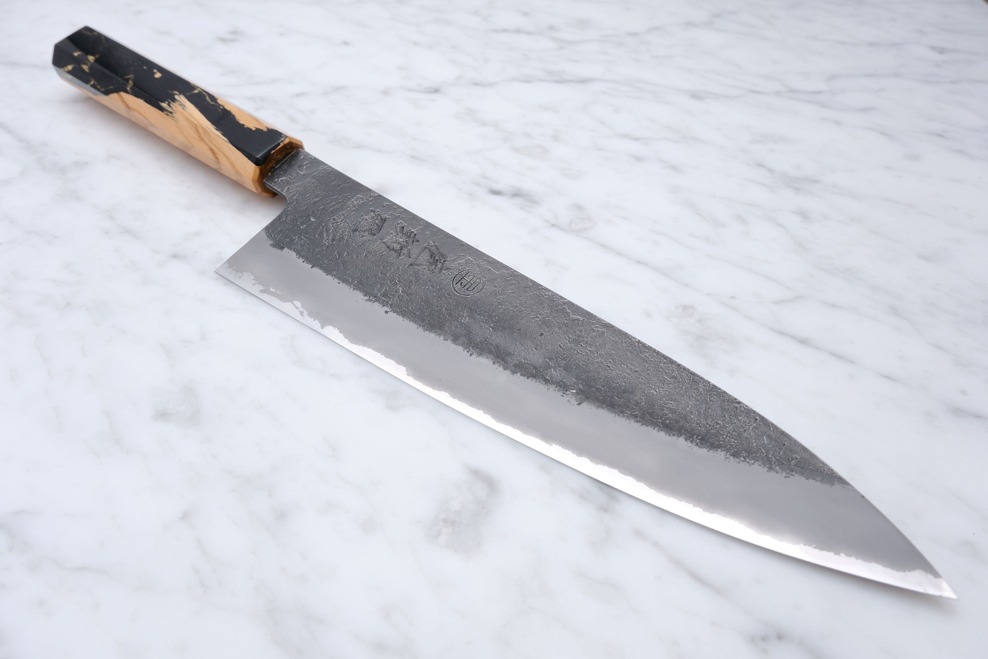 Hozantomoe 210 mm Gyuto - Shirogami 2