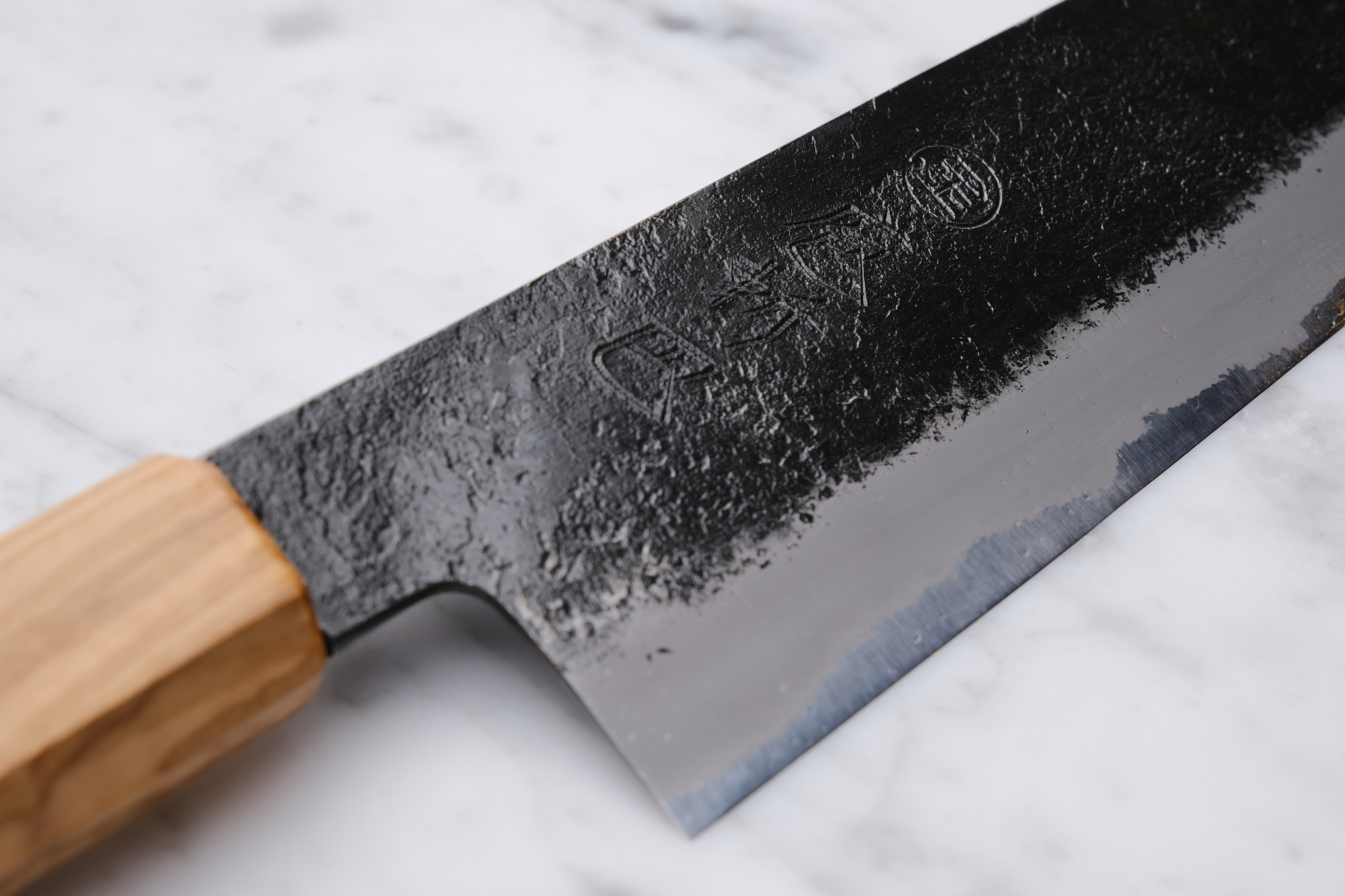 Hozantomoe 180 mm Santoku - Shirogami 2