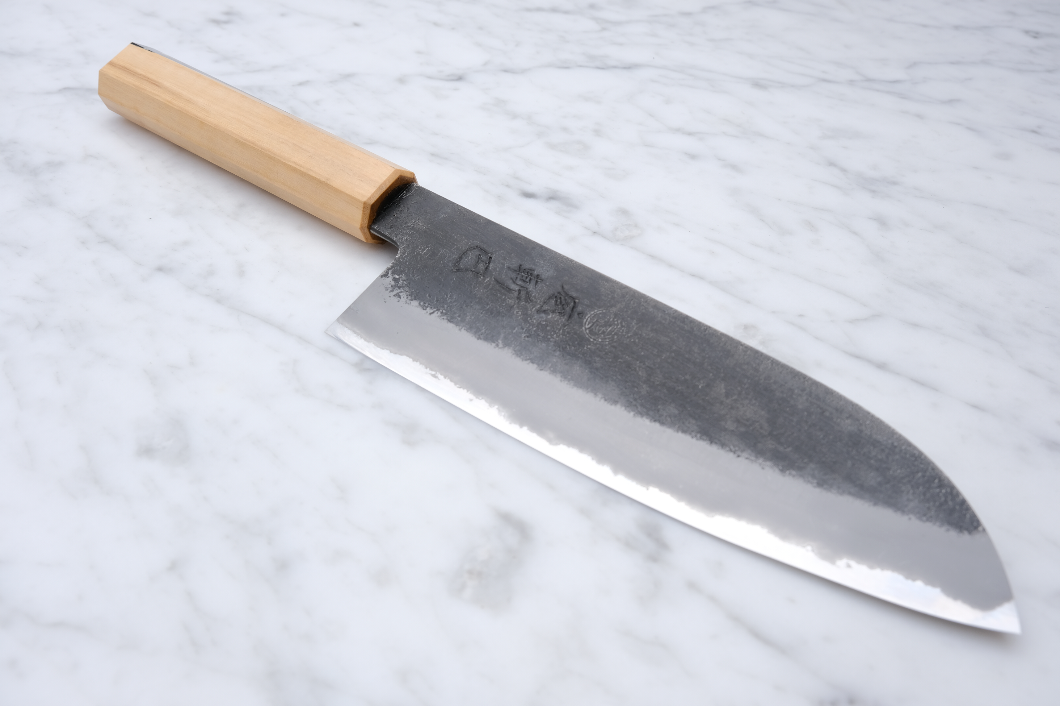 Hozantomoe 165 mm Santoku - Shirogami 2