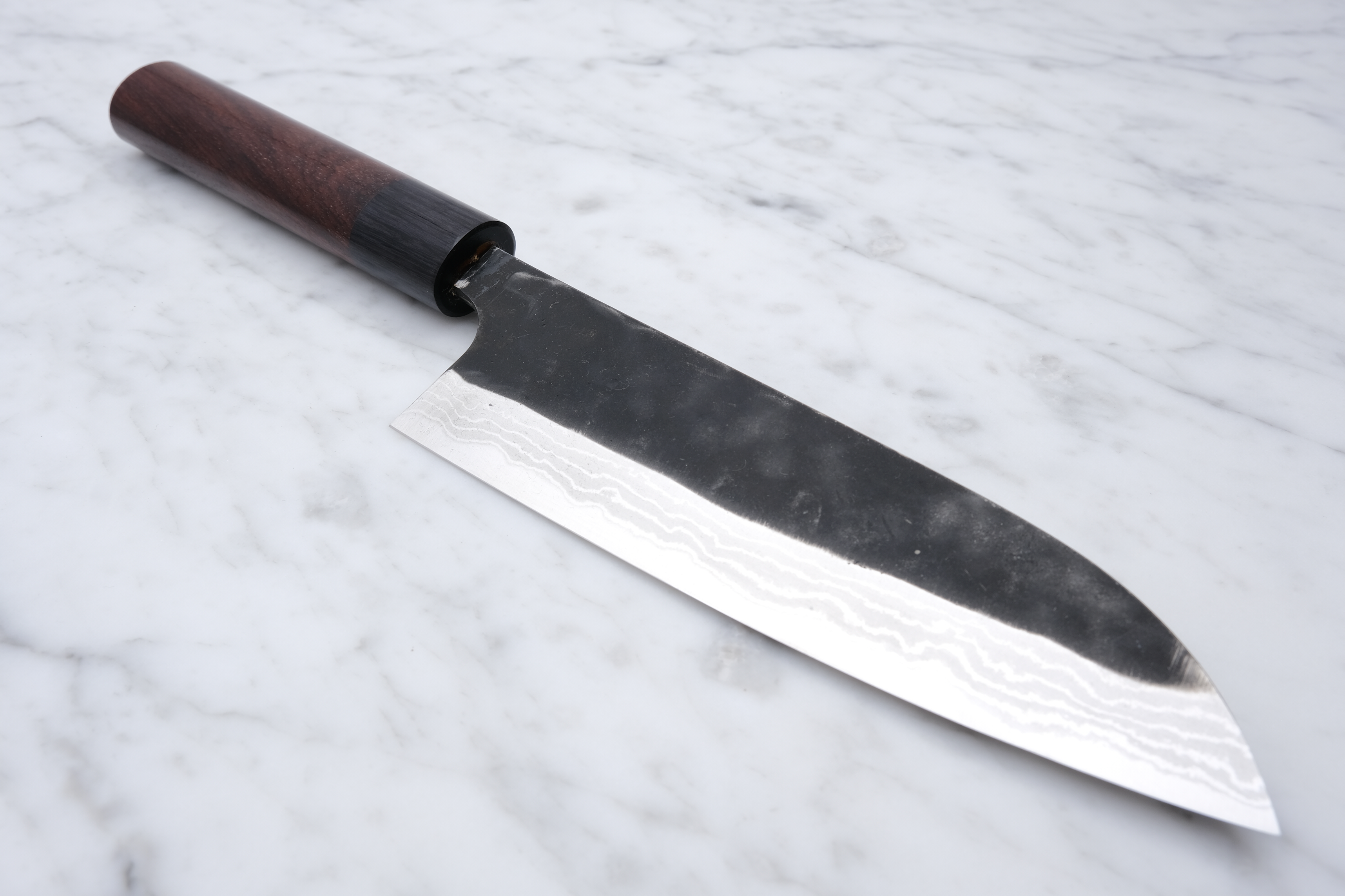 Anryu Kurouchi 170mm Santoku Shirogami #2