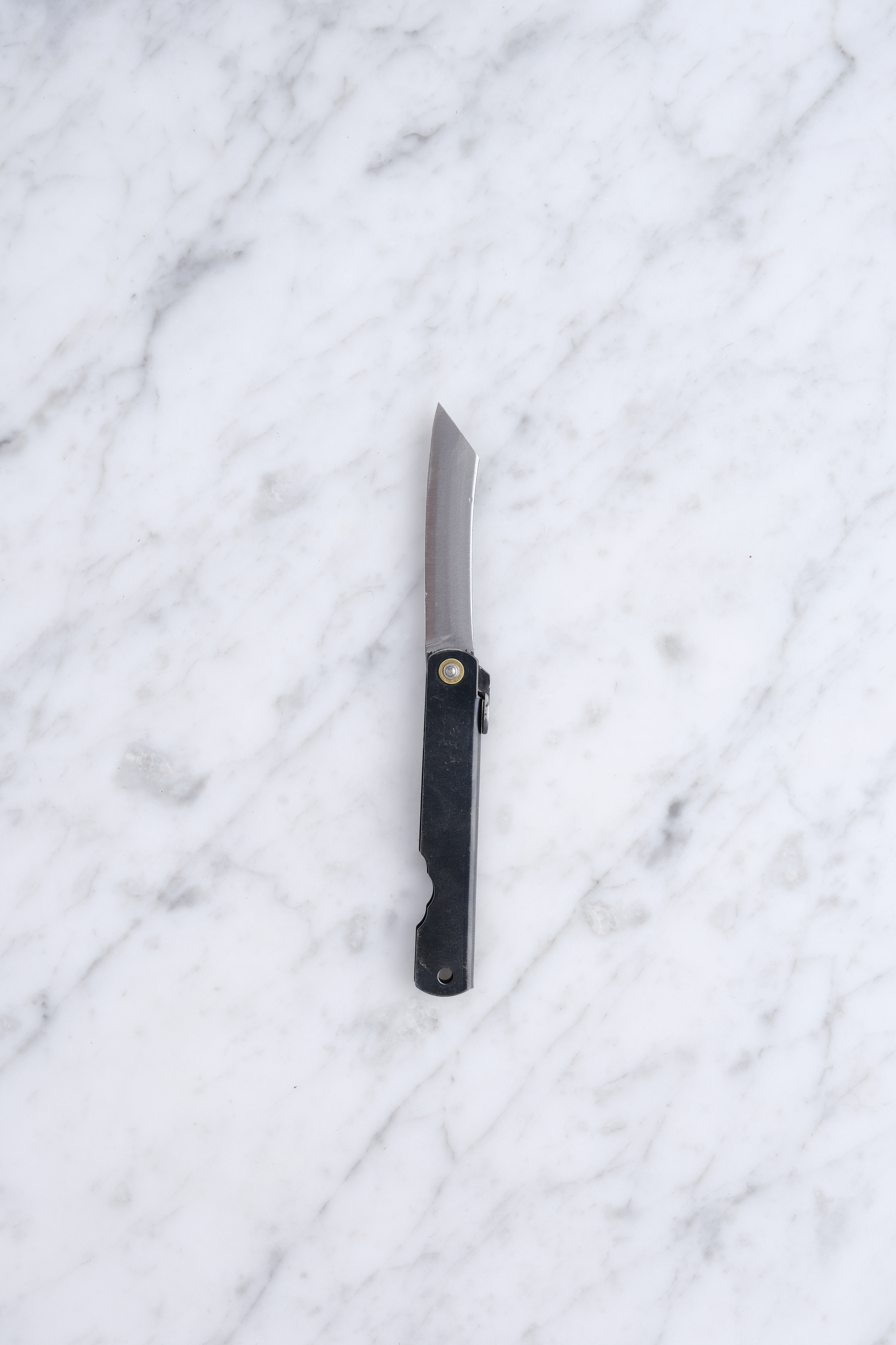 Higonokami 90mm 3 lags SK Stål - Sort