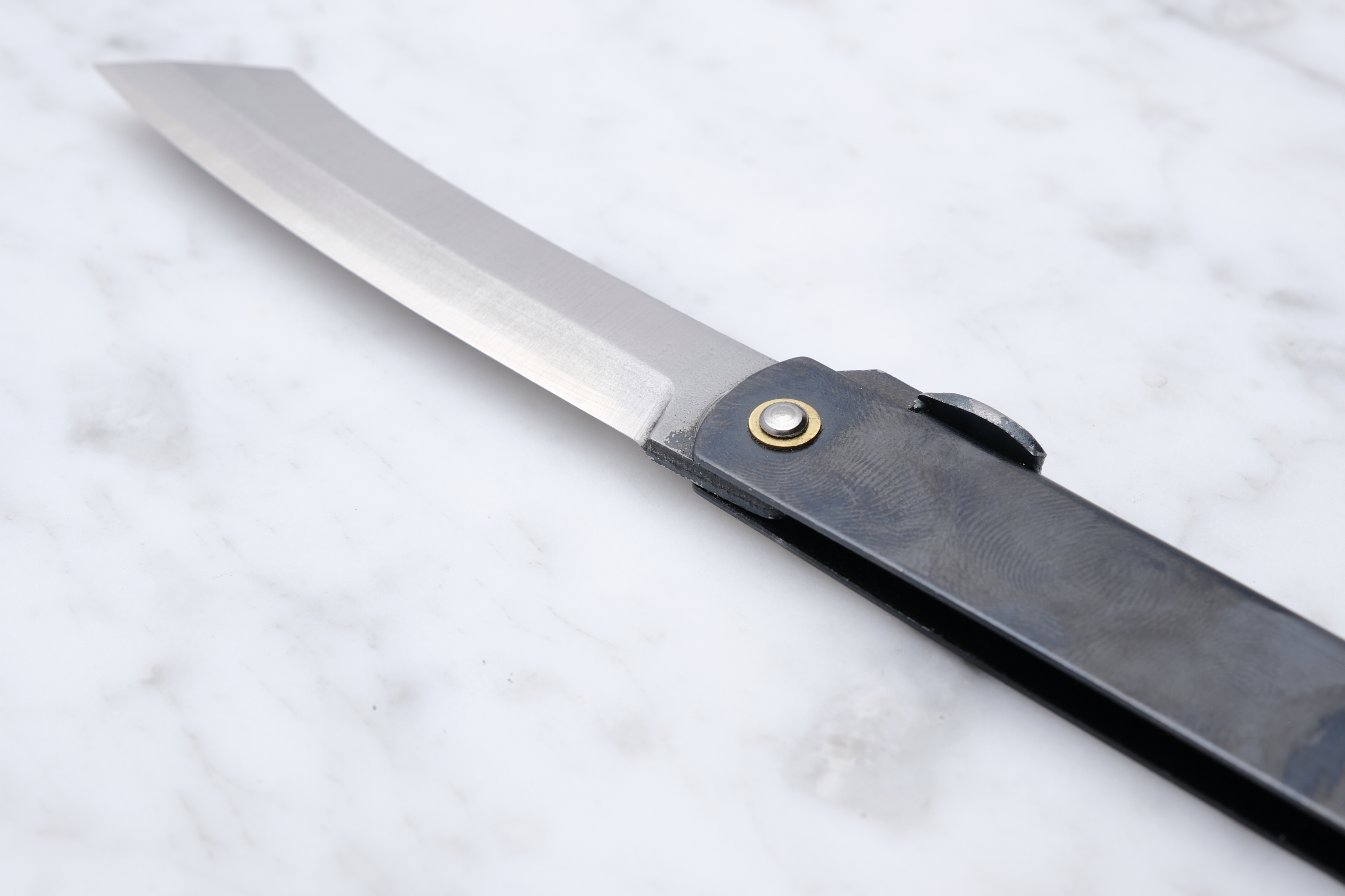 Higonokami 120mm 3 lags SK stål - Sort