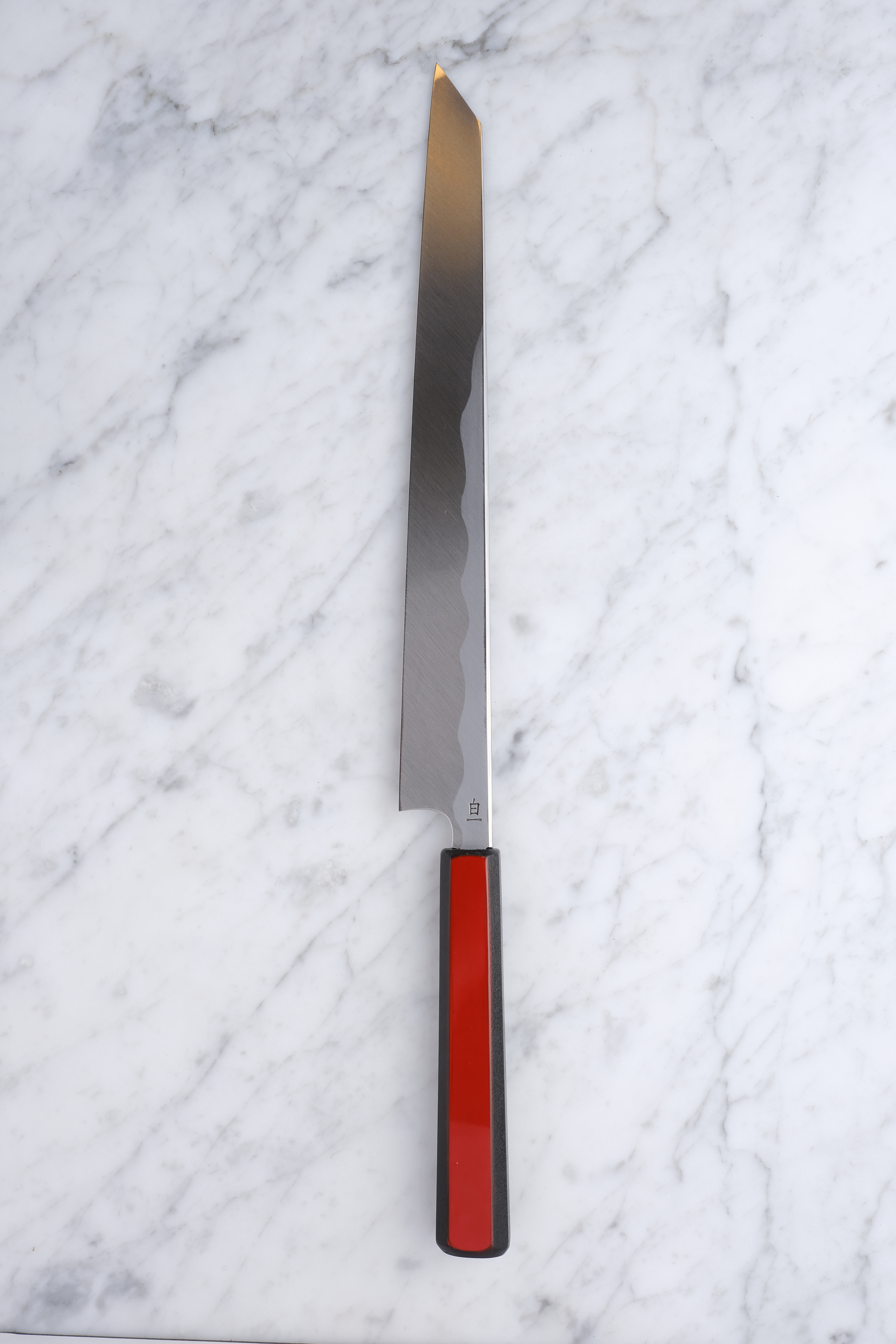 Kagekiyo - White#1 Mirror Finish 300mm Kiritsuke Yanagiba - Urushi