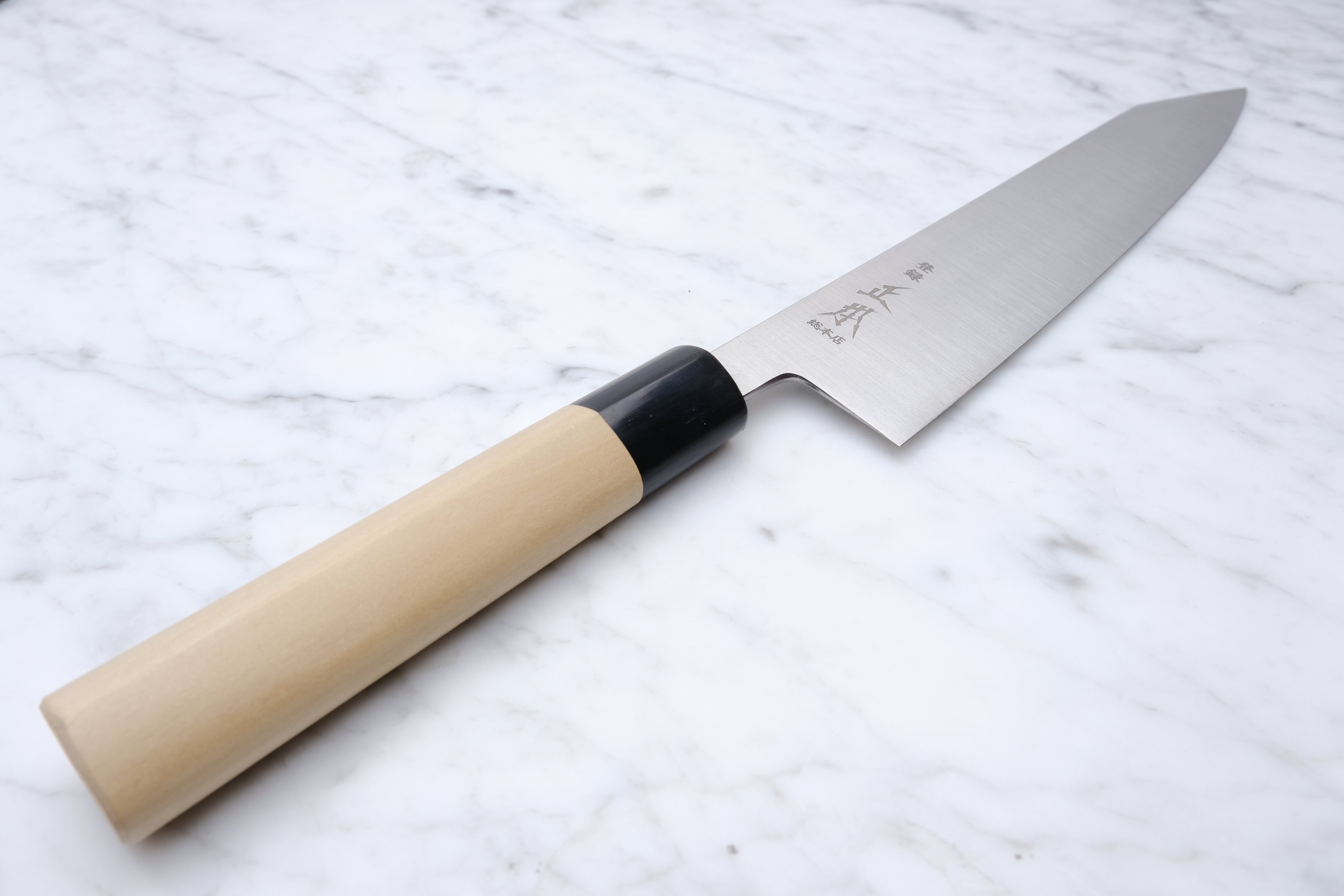 Masamoto Sohonten KS 210 mm Kiritsuke Gyuto - Shirogami 2