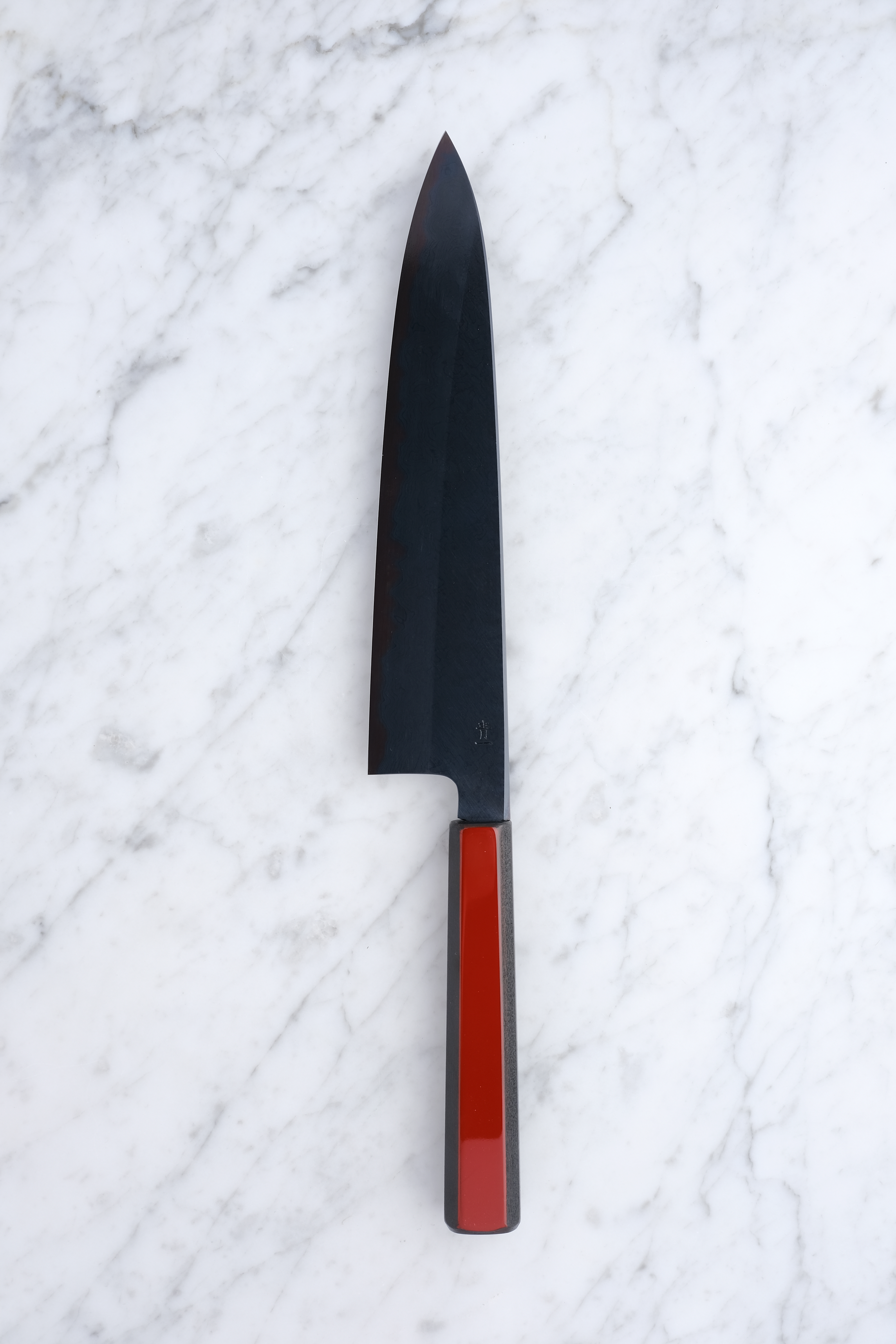 Kagekiyo - Blue #1 Black Damascus 240 mm Gyuto - Akaro Handle