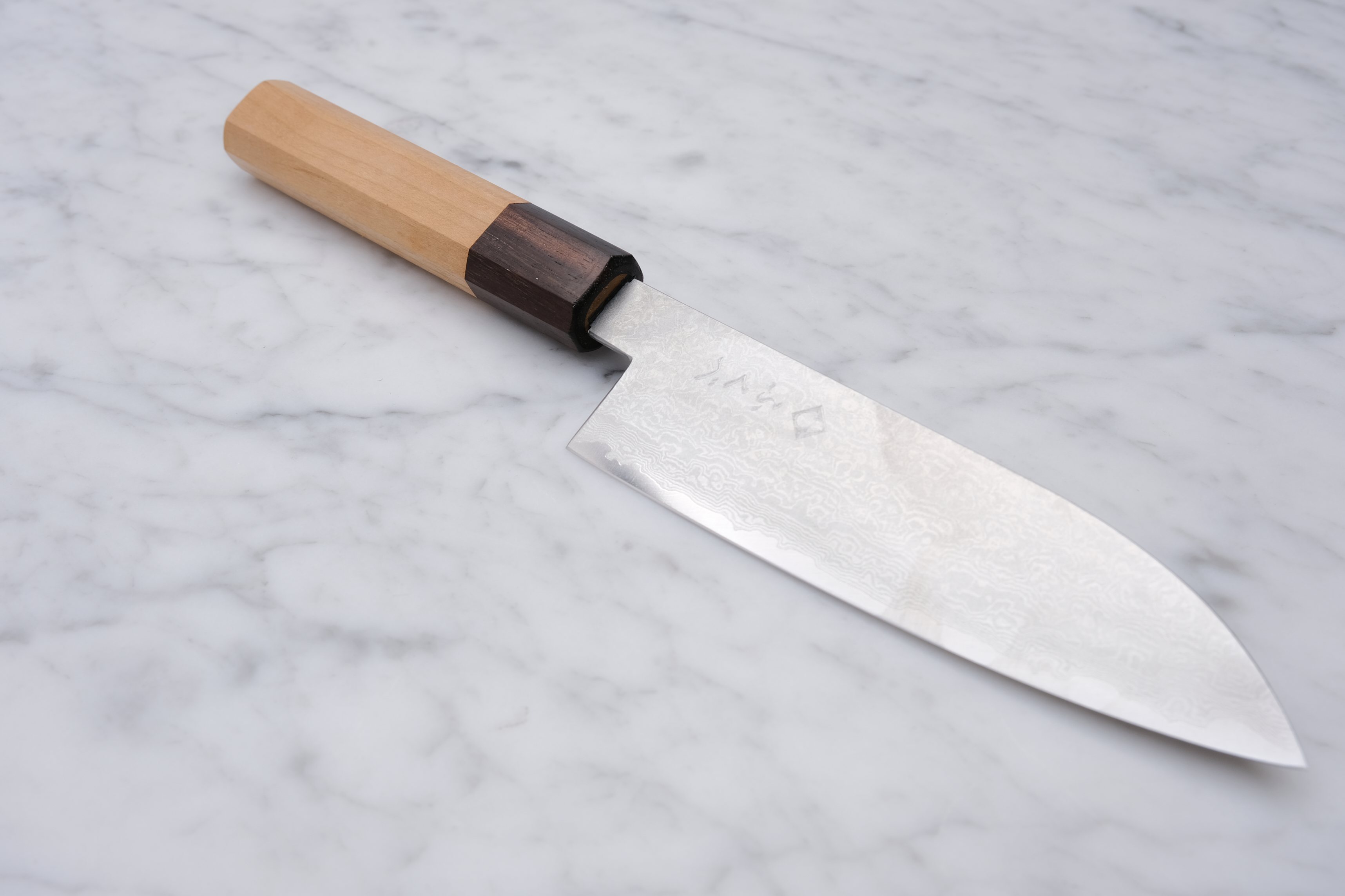 Fukube Kaji 130mm Santoku - Damascus VG-10