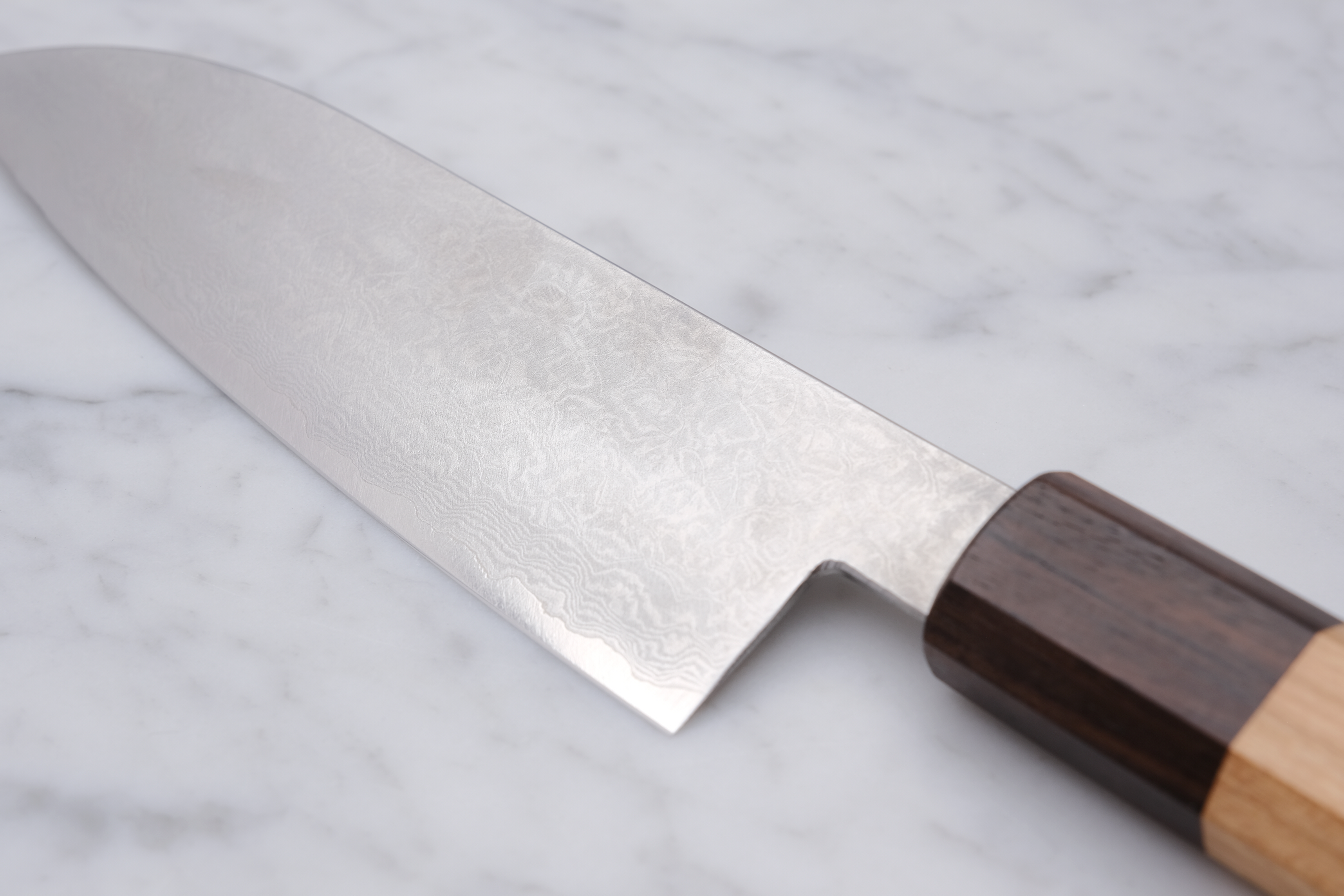Fukube Kaji 130mm Santoku - Damascus VG-10