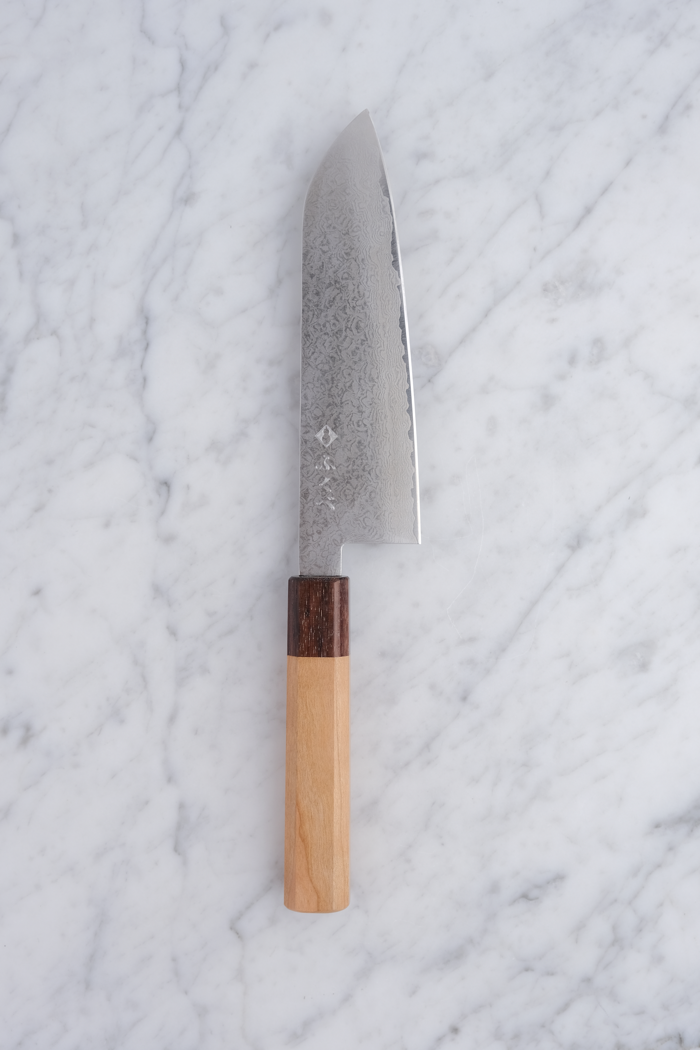 Fukube Kaji 165mm Santoku - Damascus VG-10