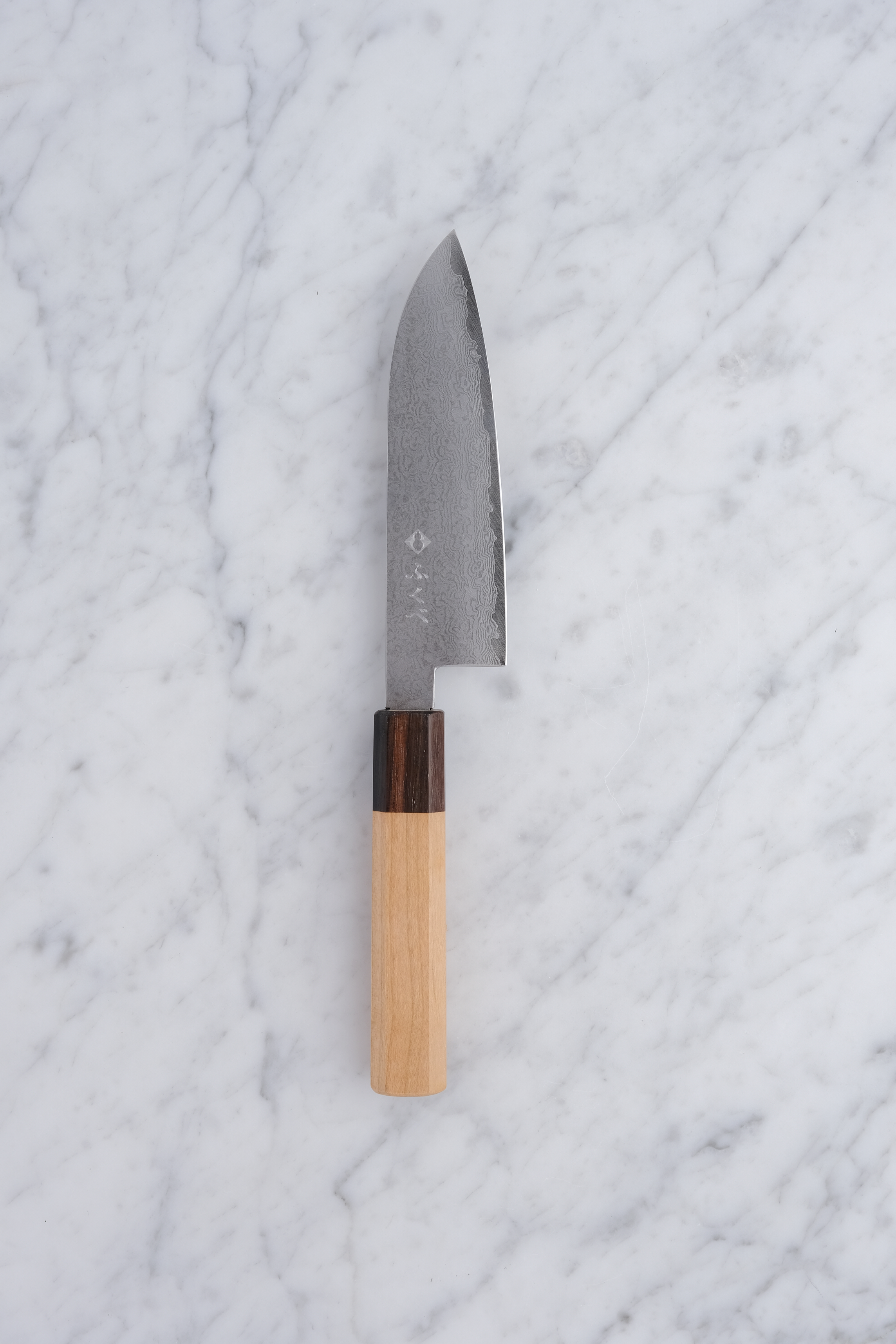 Fukube Kaji 130mm Santoku - Damascus VG-10
