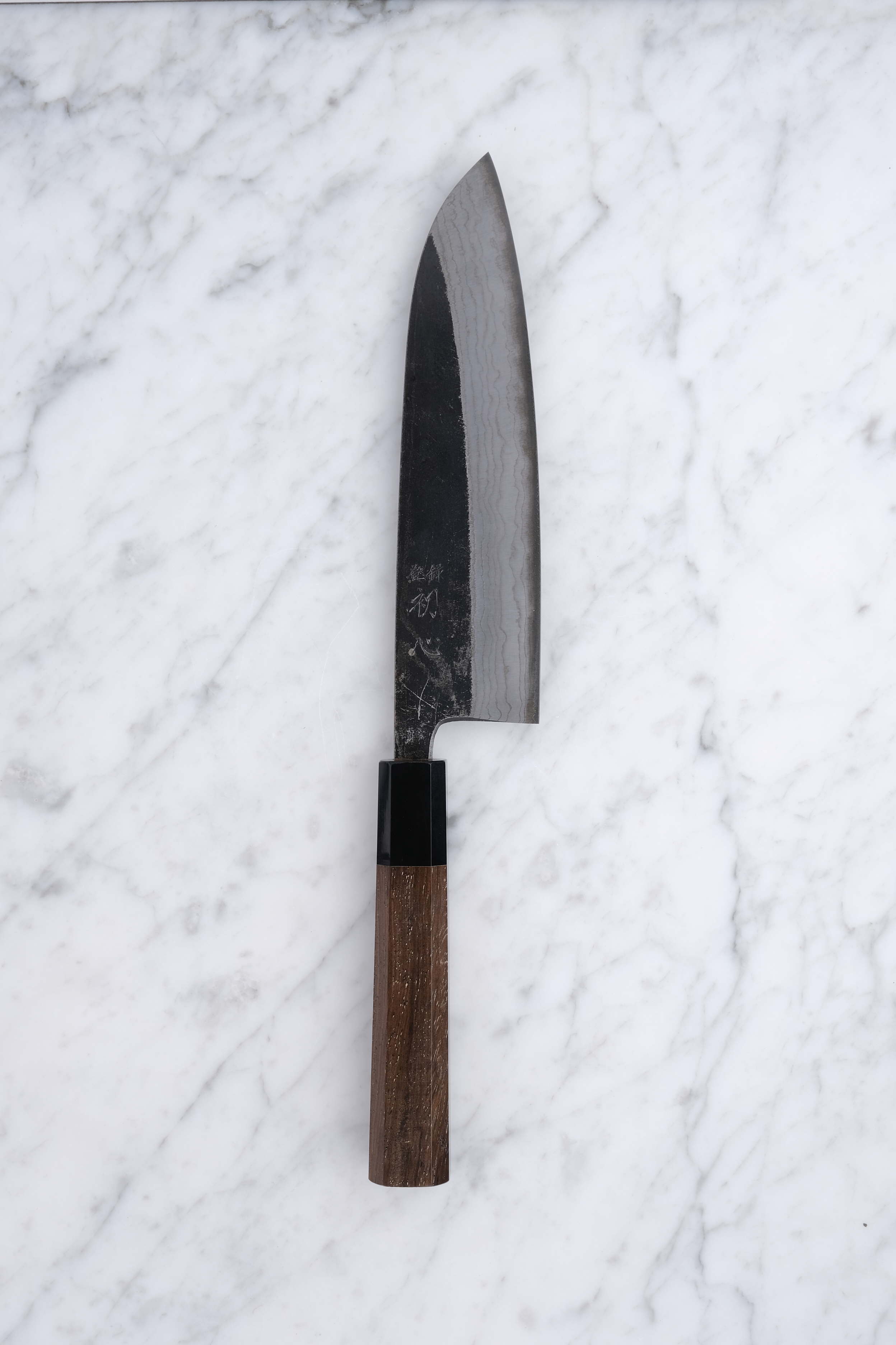 Hatsukokoro Kumokage 180 mm Santoku - Aogami 2
