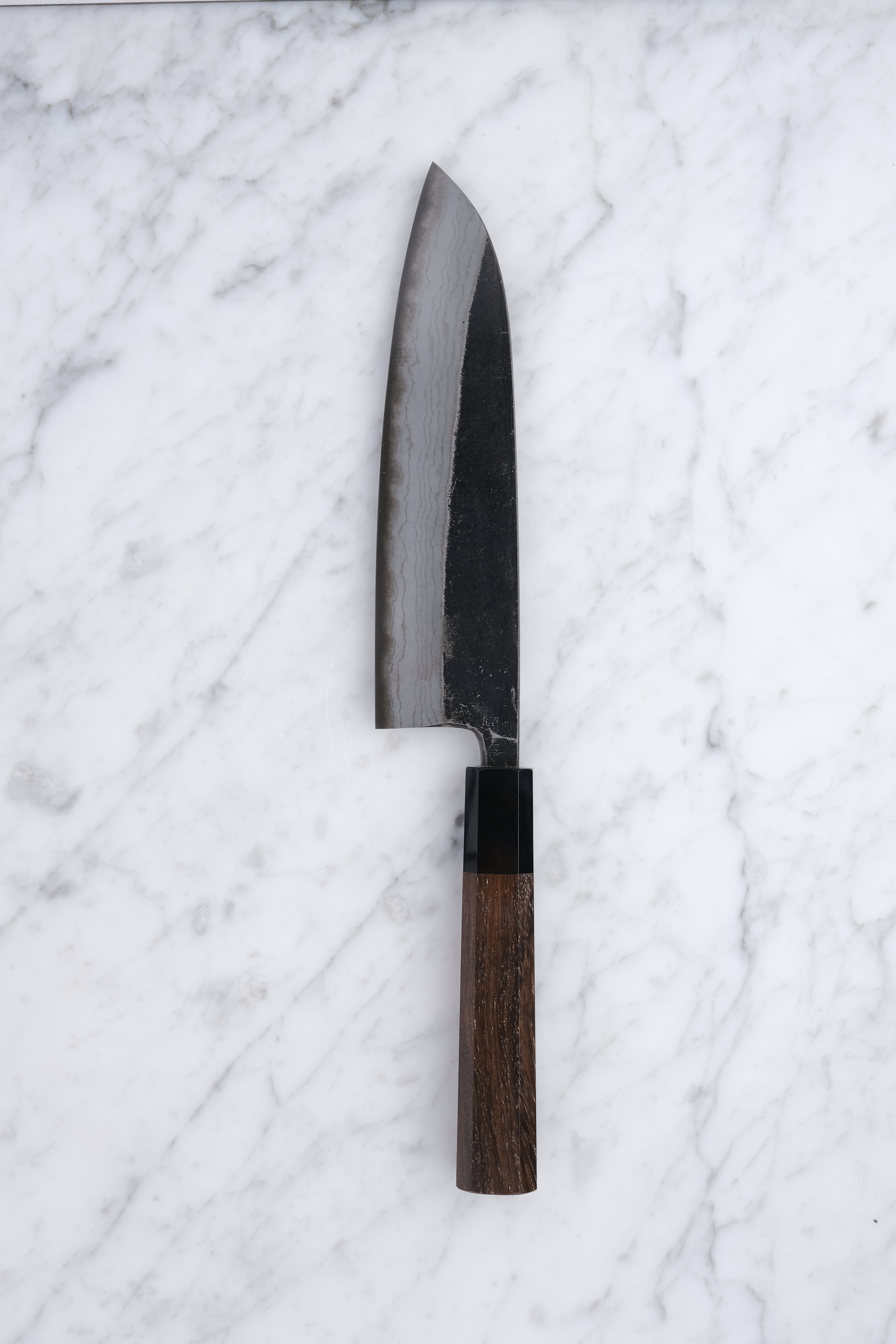 Hatsukokoro Kumokage 180 mm Santoku - Aogami 2