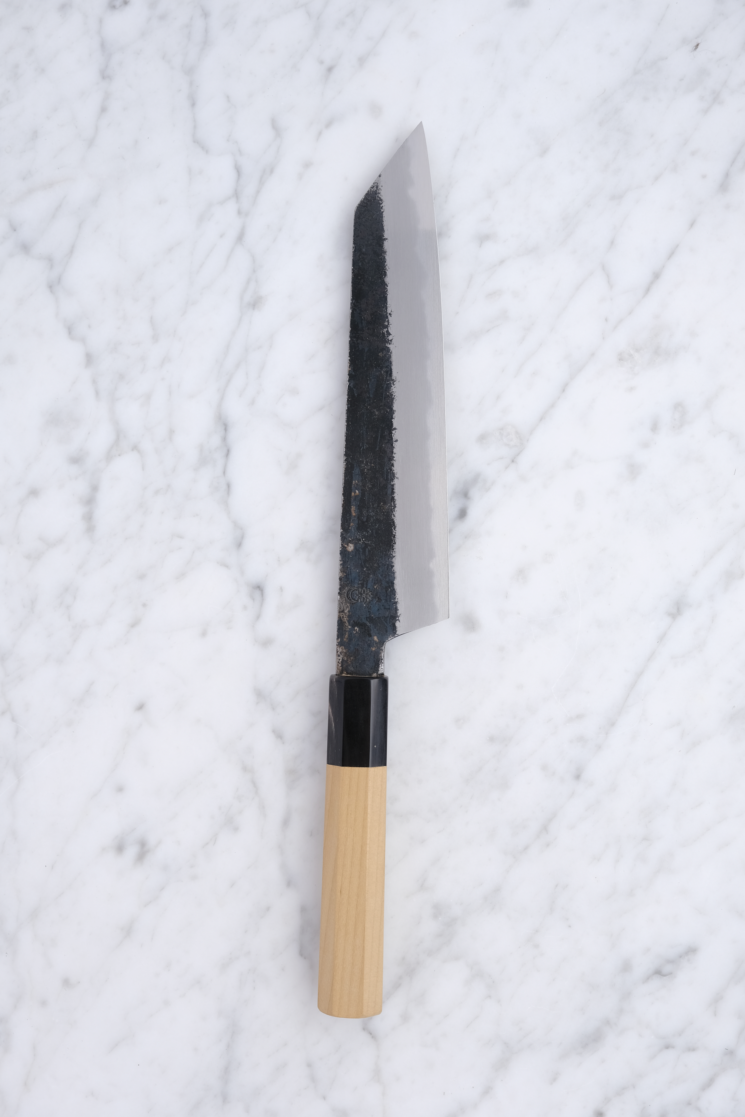 Sakai Kikumori Kikuzuki KU Weiß 2 Kiritsuke Gyuto 210mm.