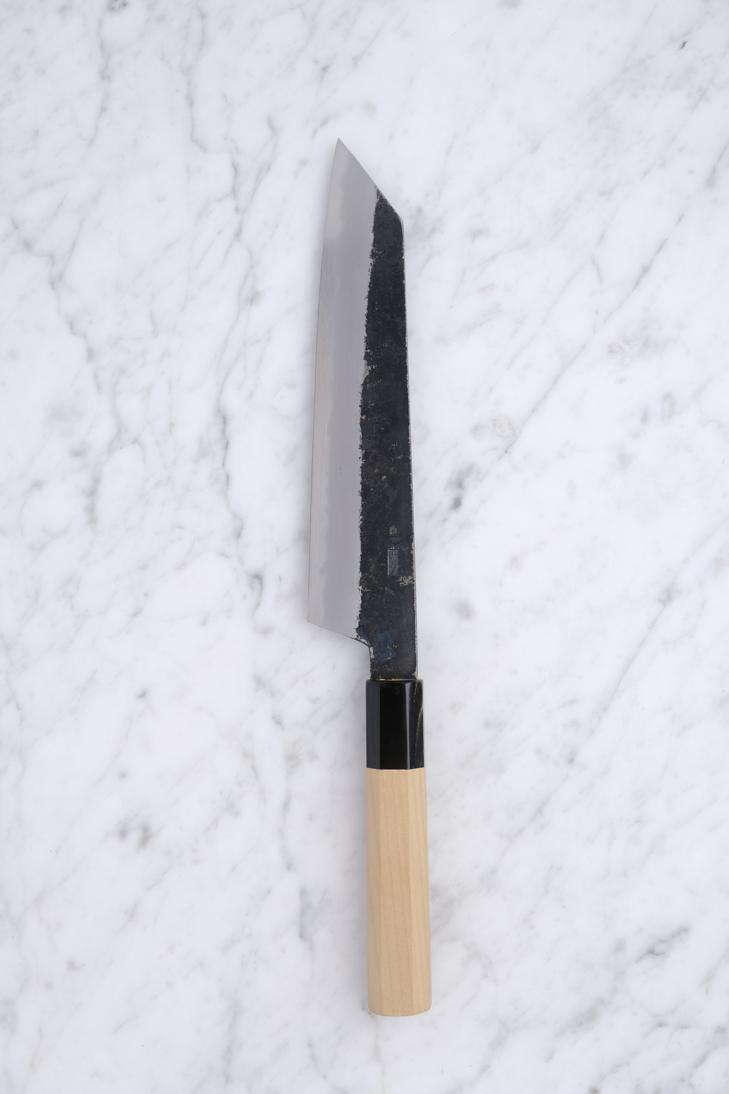 Sakai Kikumori Kikuzuki KU Weiß 2 Kiritsuke Gyuto 210mm.