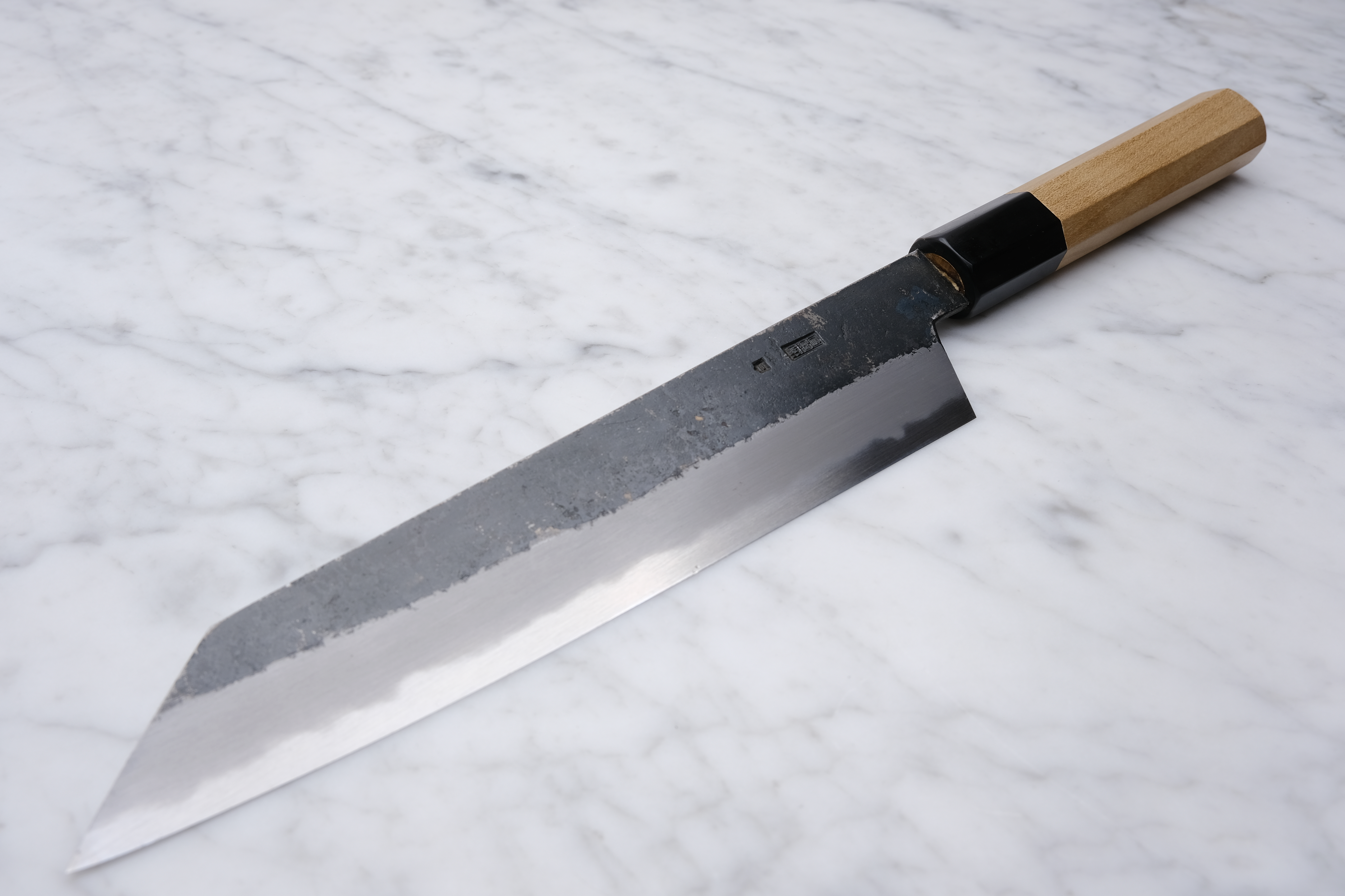 Sakai Kikumori Kikuzuki KU White 2 Kiritsuke Gyuto 210mm.