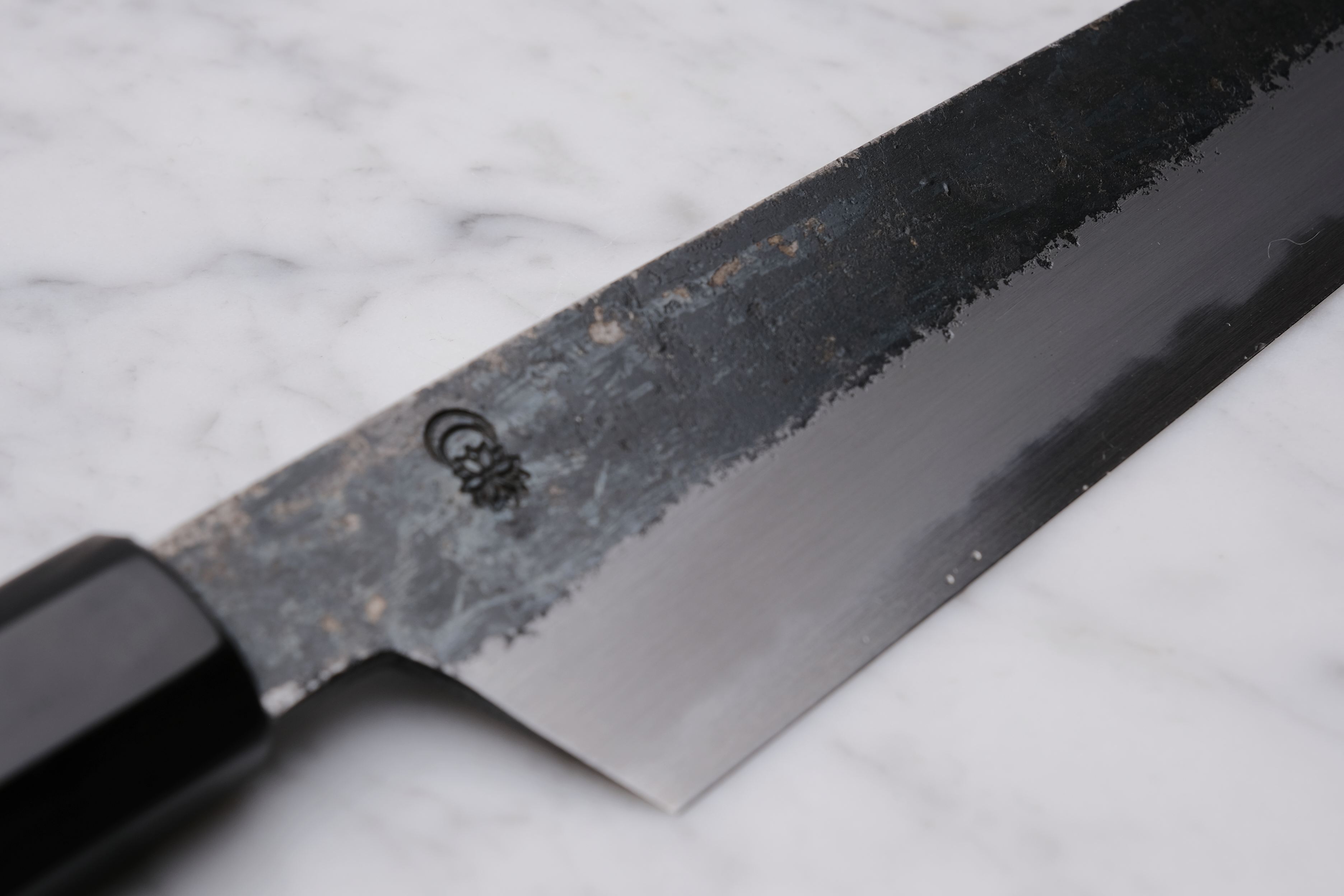 Sakai Kikumori Kikuzuki KU White 2 Kiritsuke Gyuto 210mm.