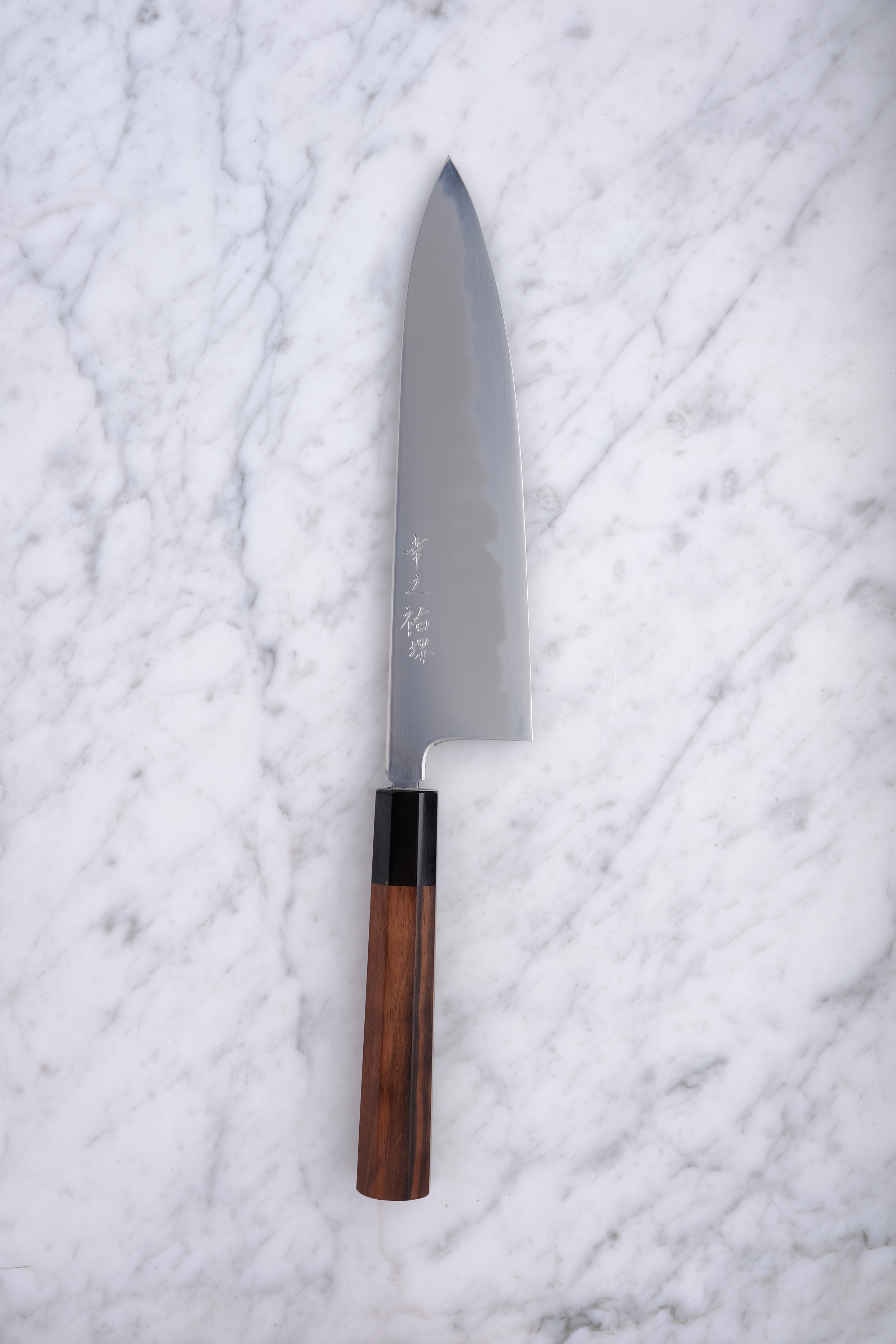 Konosuke BY 225 mm Gyuto Shirogami 1 - Ebony