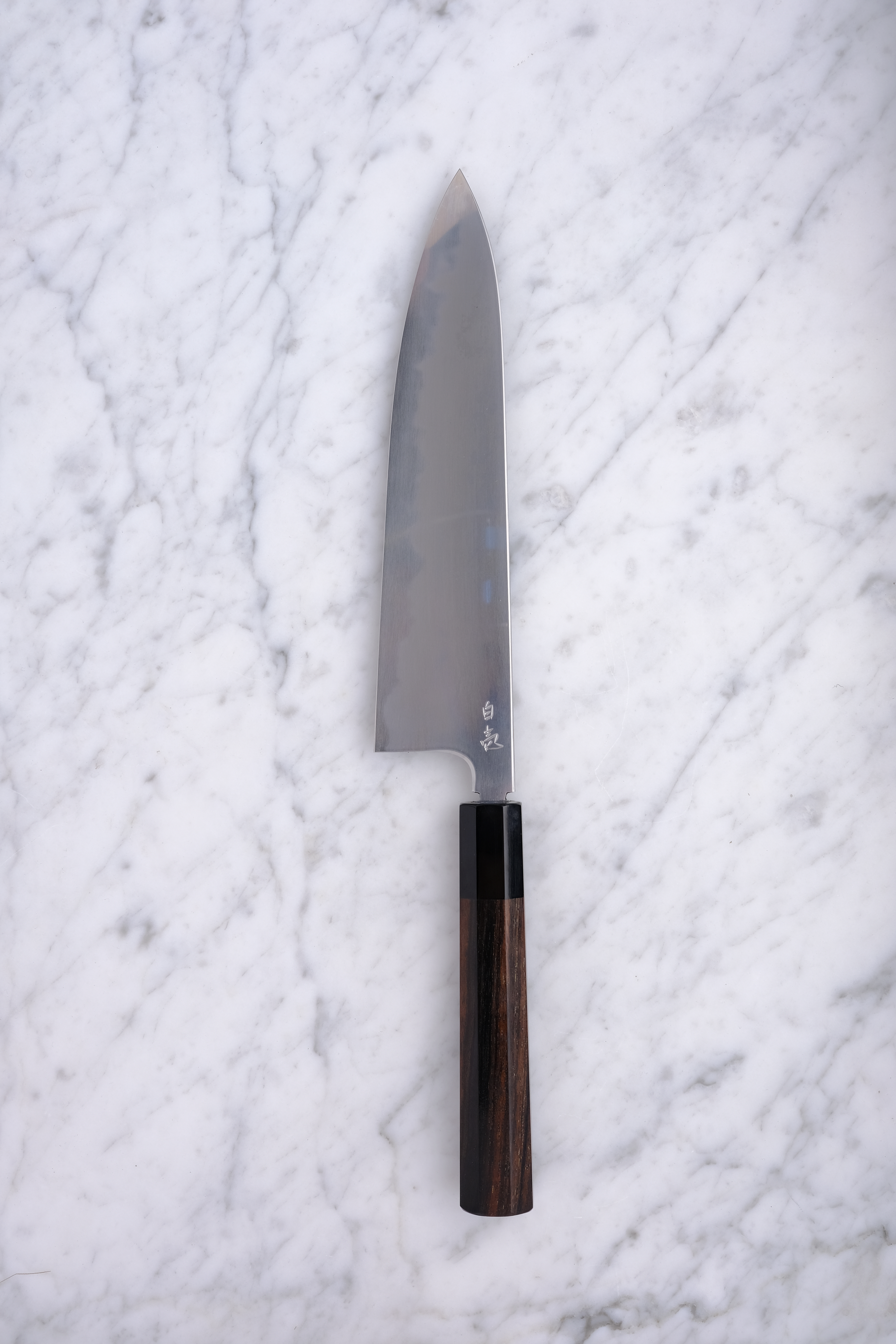 Konosuke BY 225 mm Gyuto Shirogami 2 - Ebony