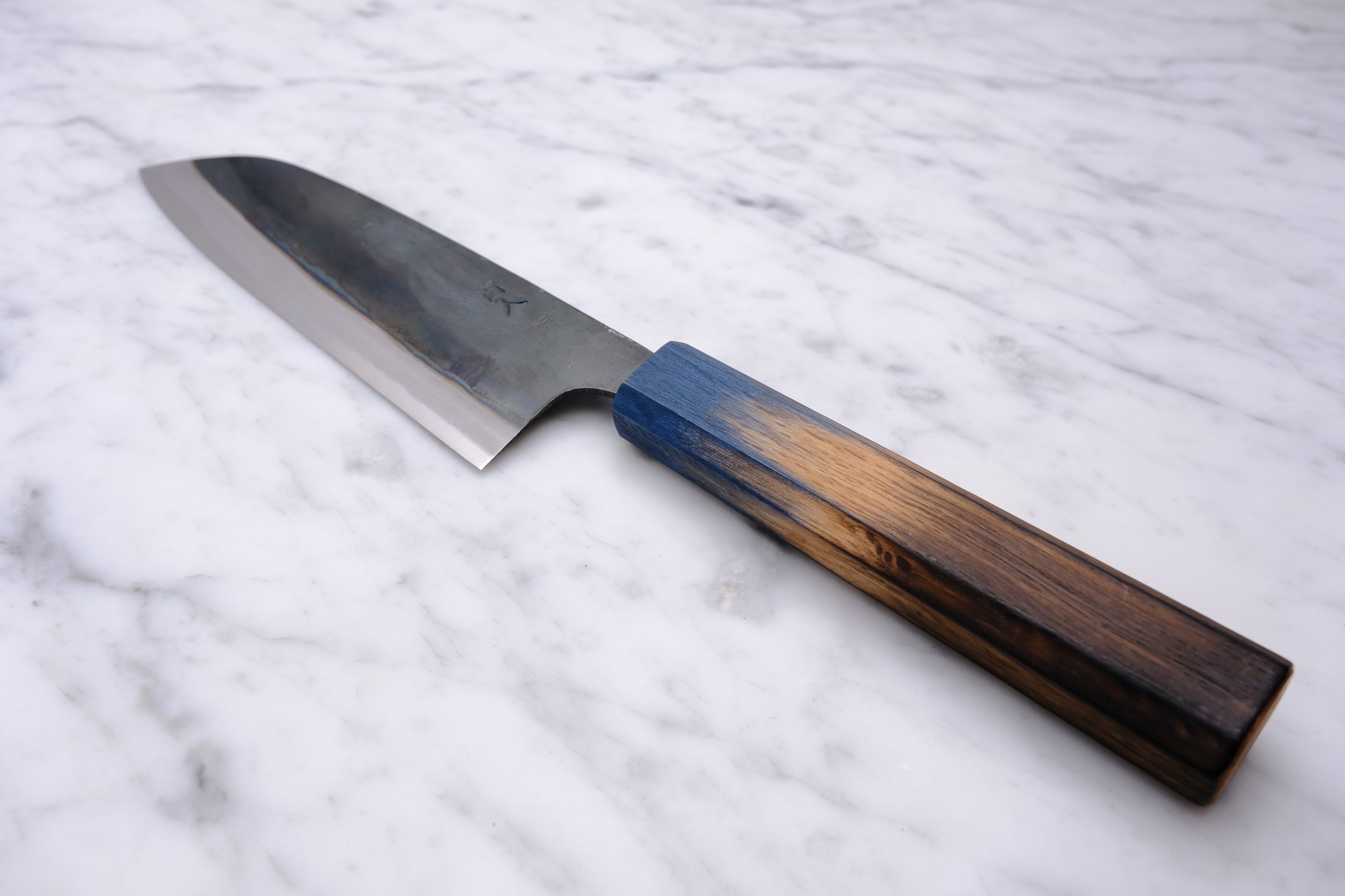Yamawaki Kurouchi blue #2 Santoku 165mm.