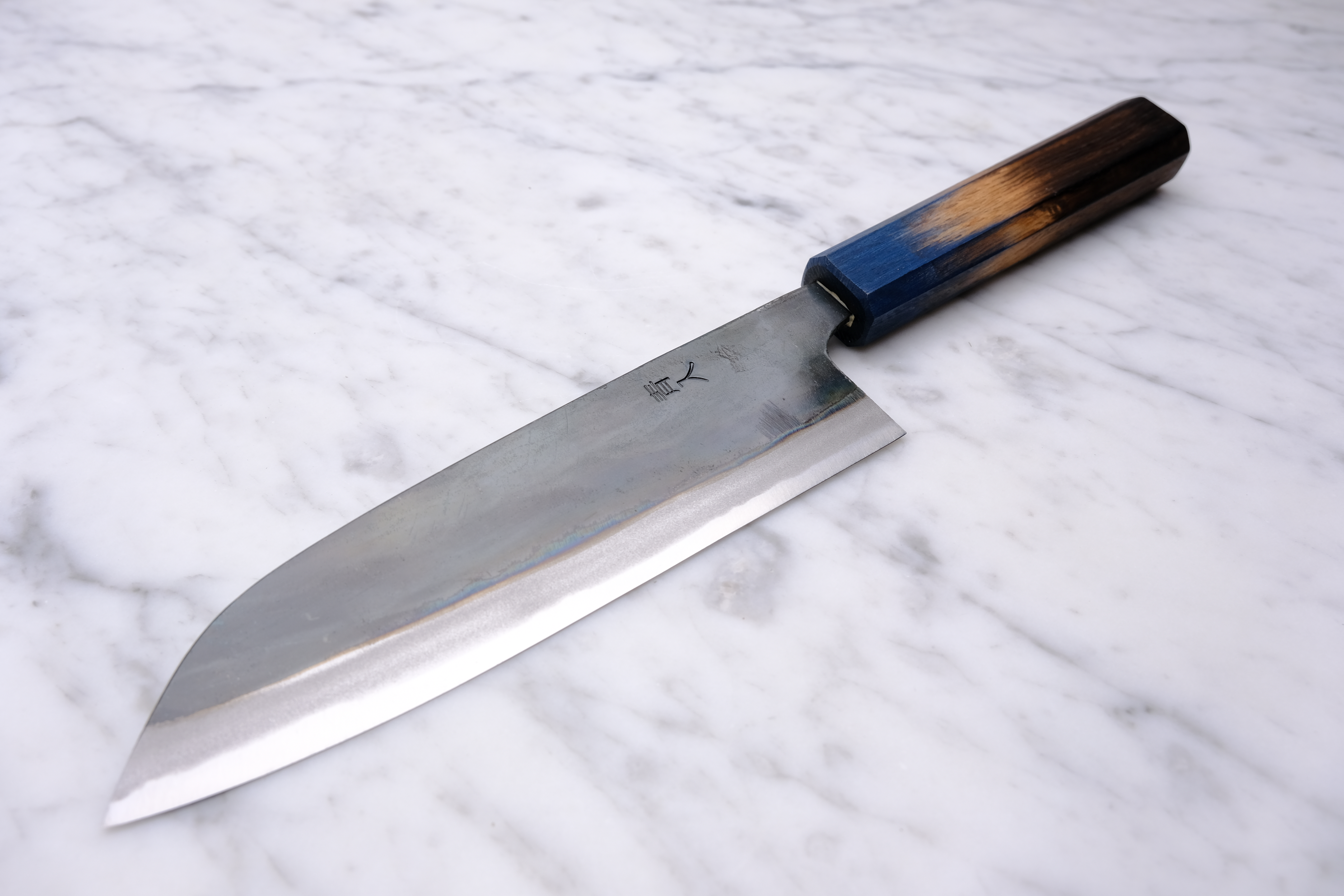 Yamawaki Kurouchi blue #2 Santoku 165mm.