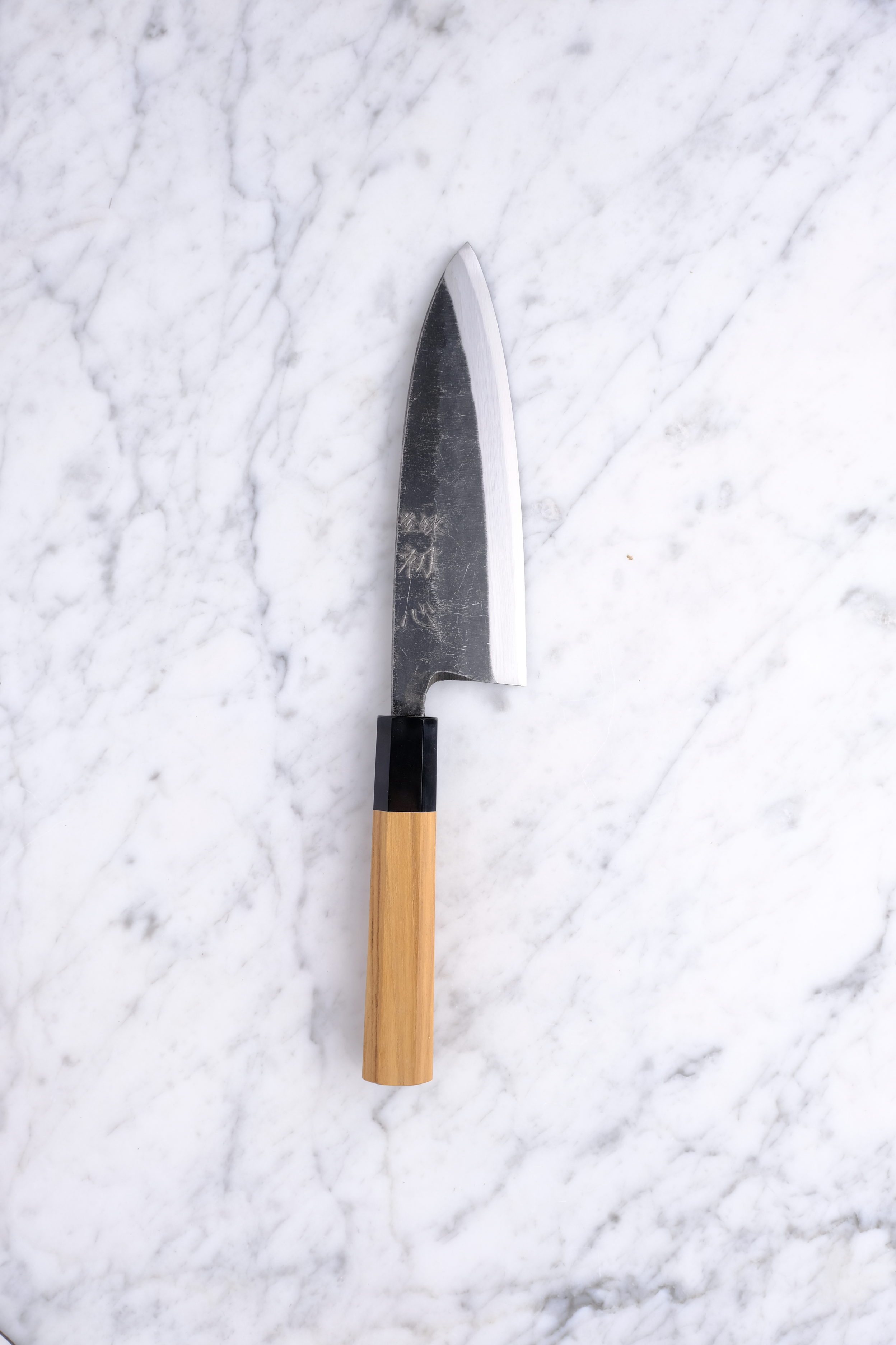 Hatsukokoro Shiragasi 165mm Deba Aogami-2