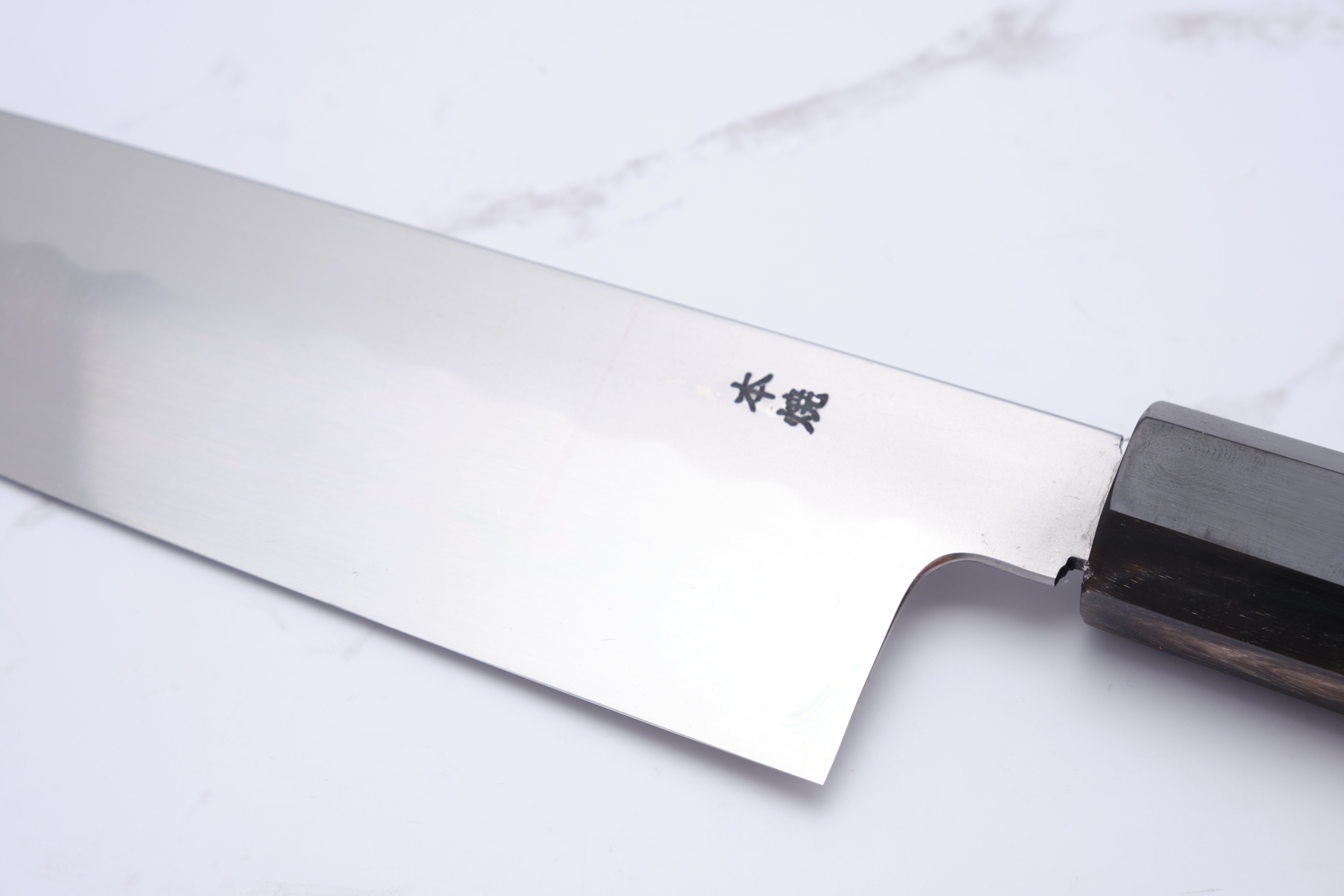 Ikeda Abura-Honyaki 270 mm Gyuto Shirogami 3 – Ebenholz