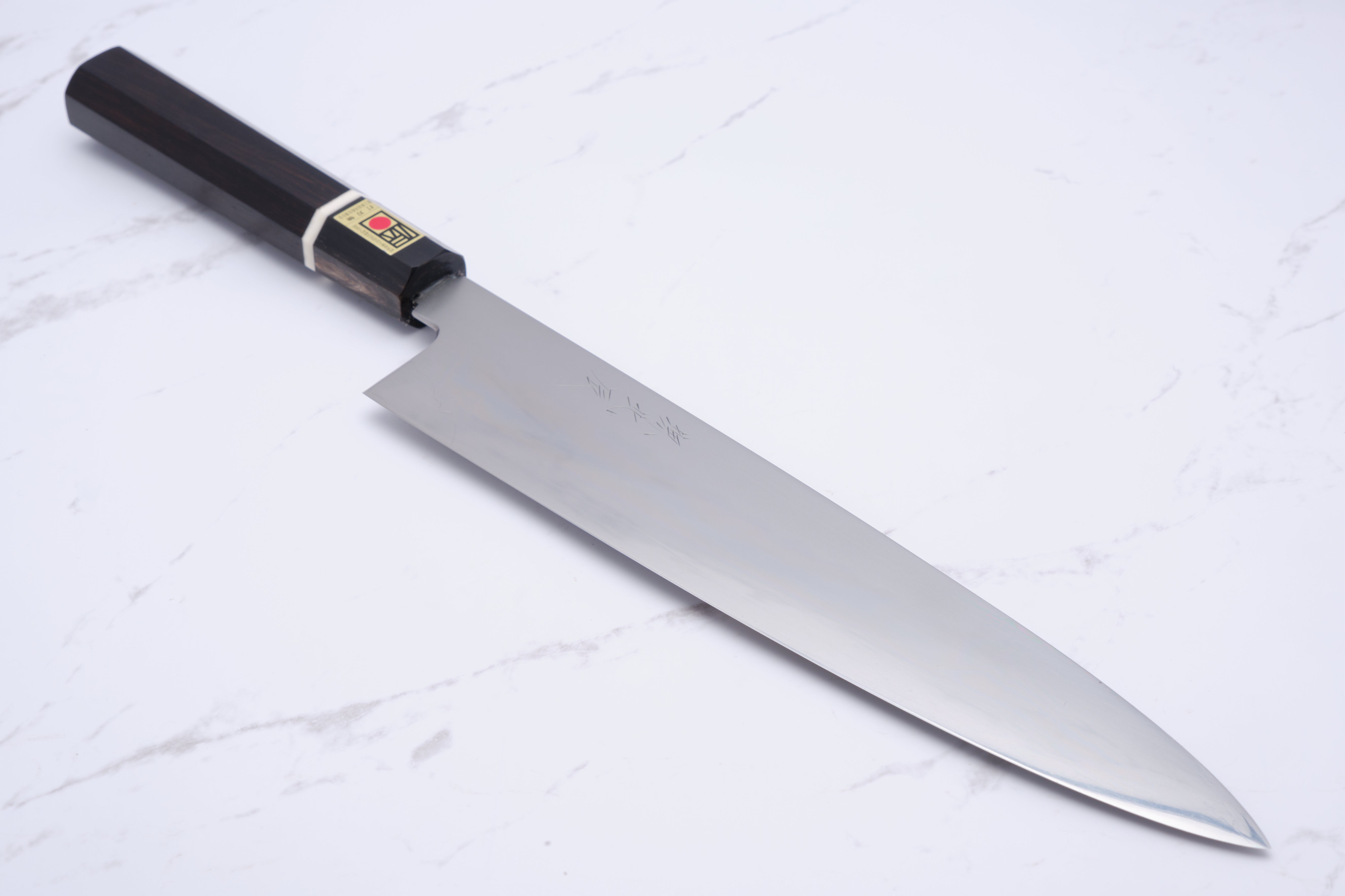 Ikeda Abura-Honyaki 270 mm Gyuto Shirogami 3 – Ebenholz