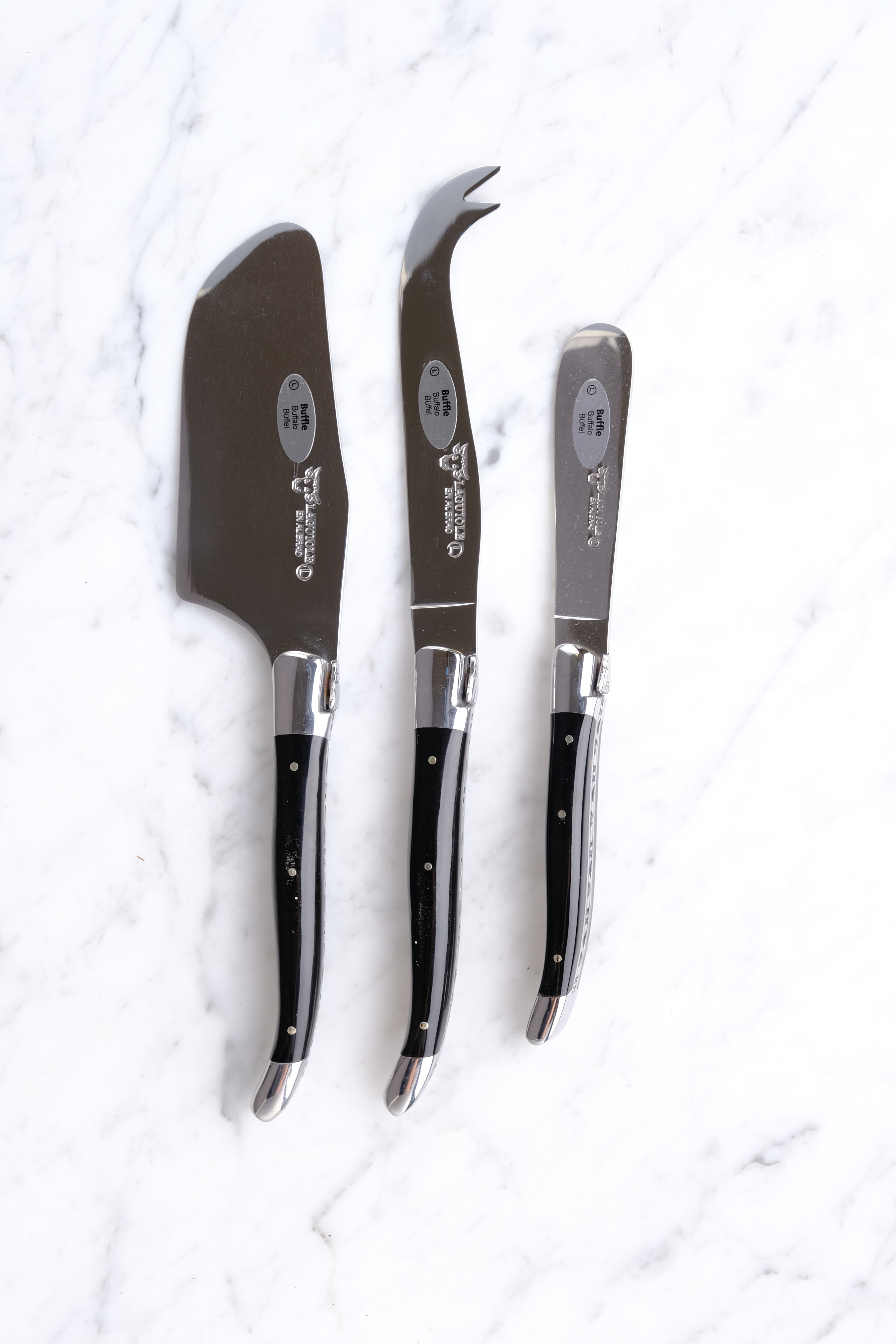 Laguiole Cheese Set - Ebony
