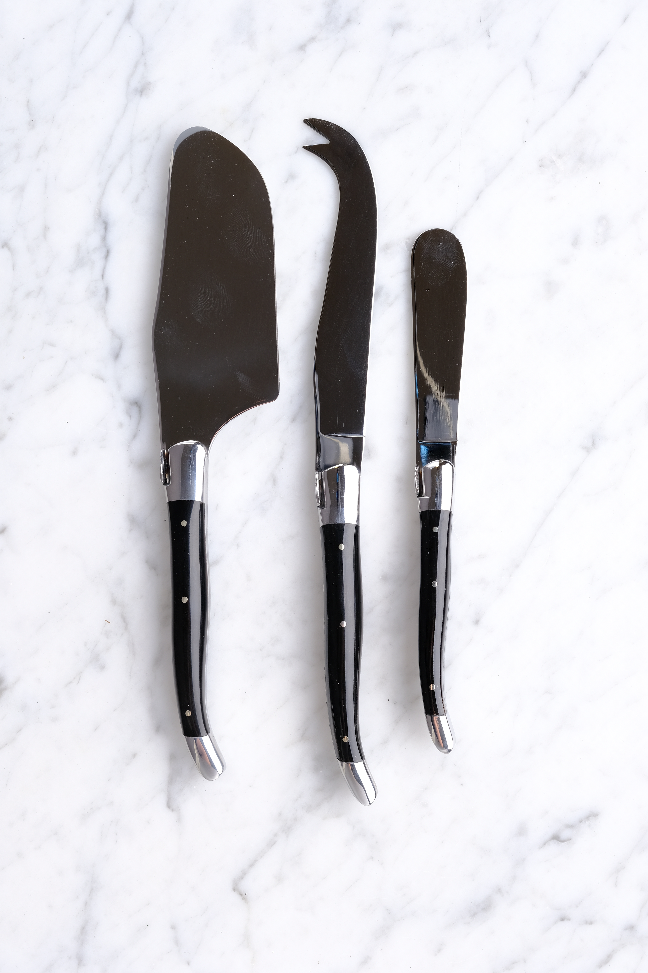 Laguiole Cheese Set - Ebony