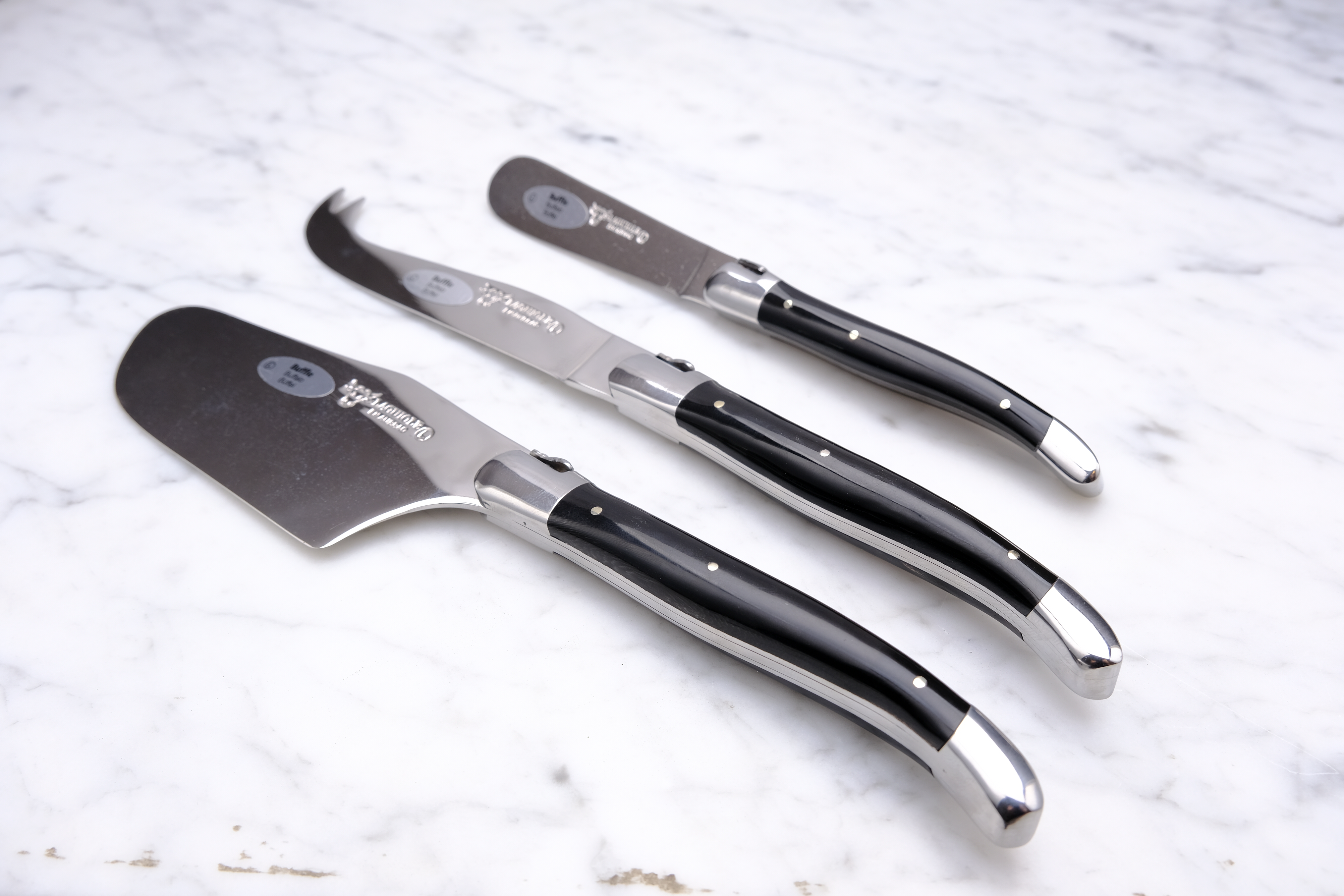 Laguiole Cheese Set - Ebony