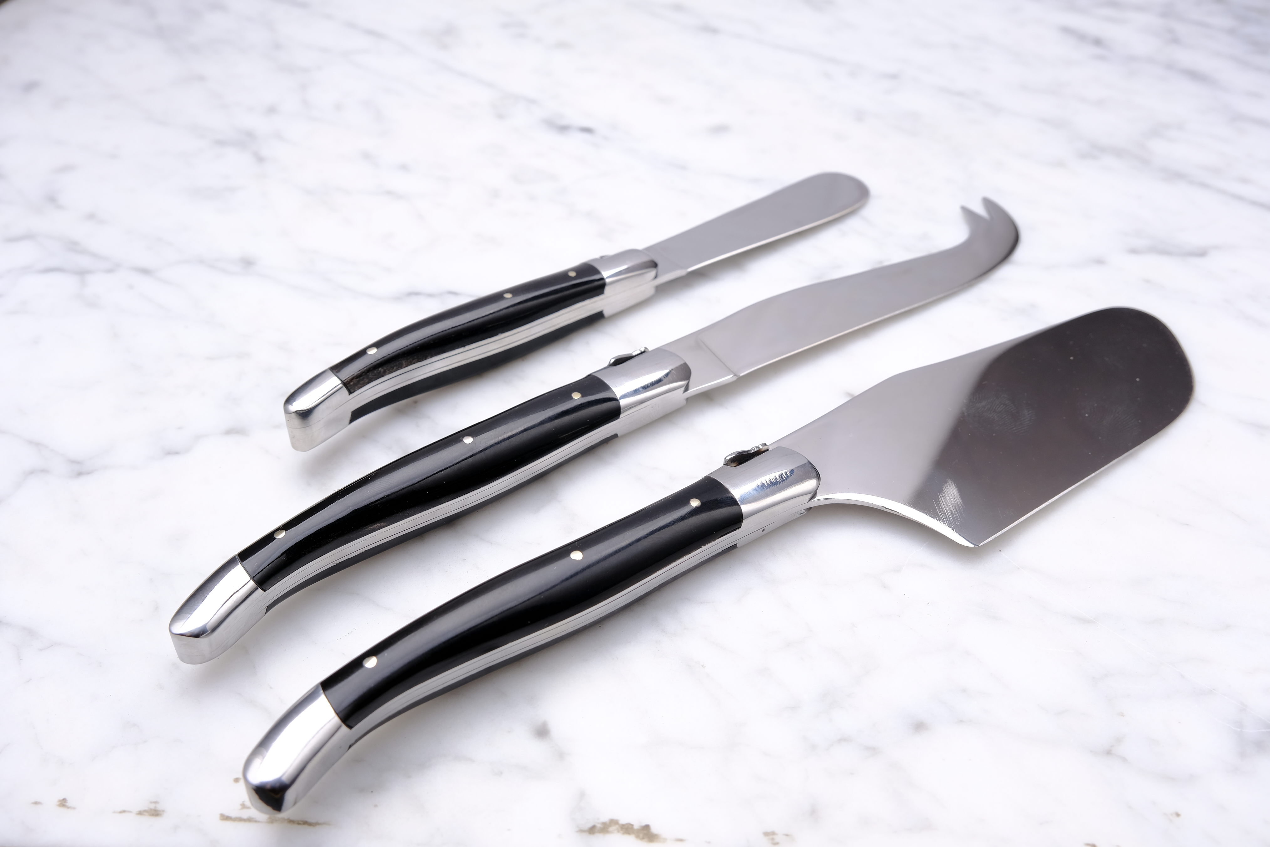 Laguiole Cheese Set - Ebony
