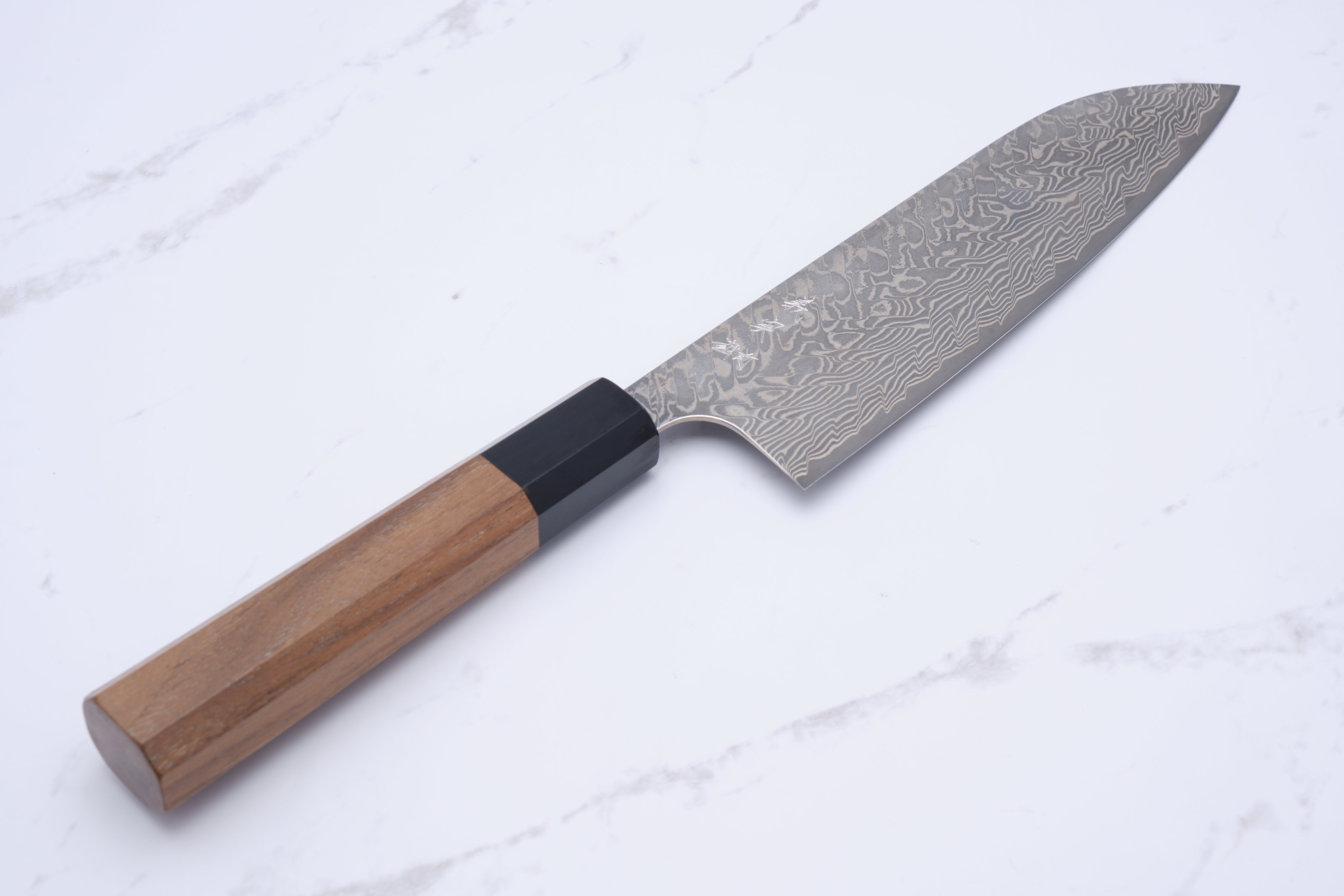 Yoshimi Kato SG2 Damascus Santoku 170 mm