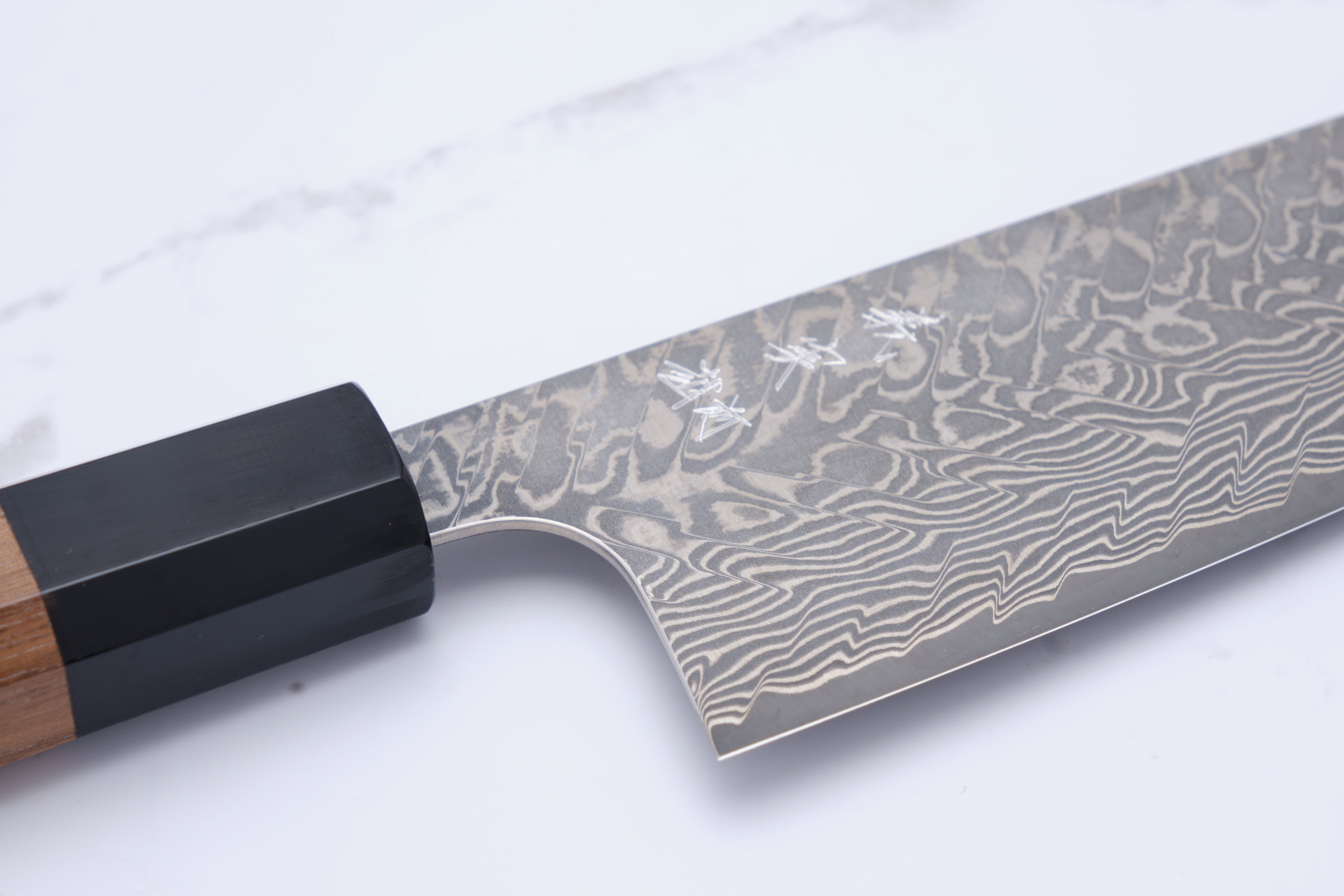 Yoshimi Kato SG2 Damascus Santoku 170 mm