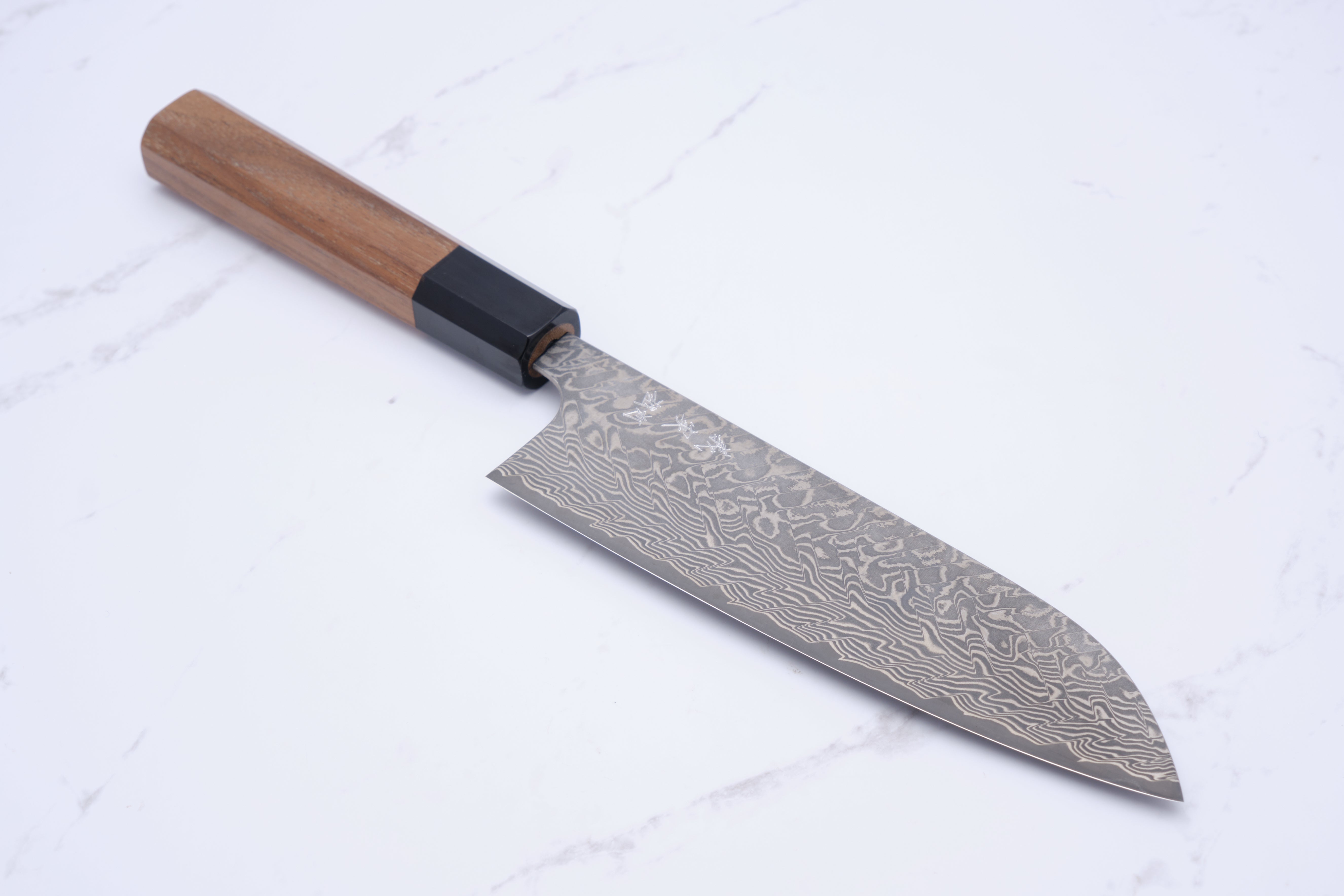 Yoshimi Kato SG2 Damascus Santoku 170 mm