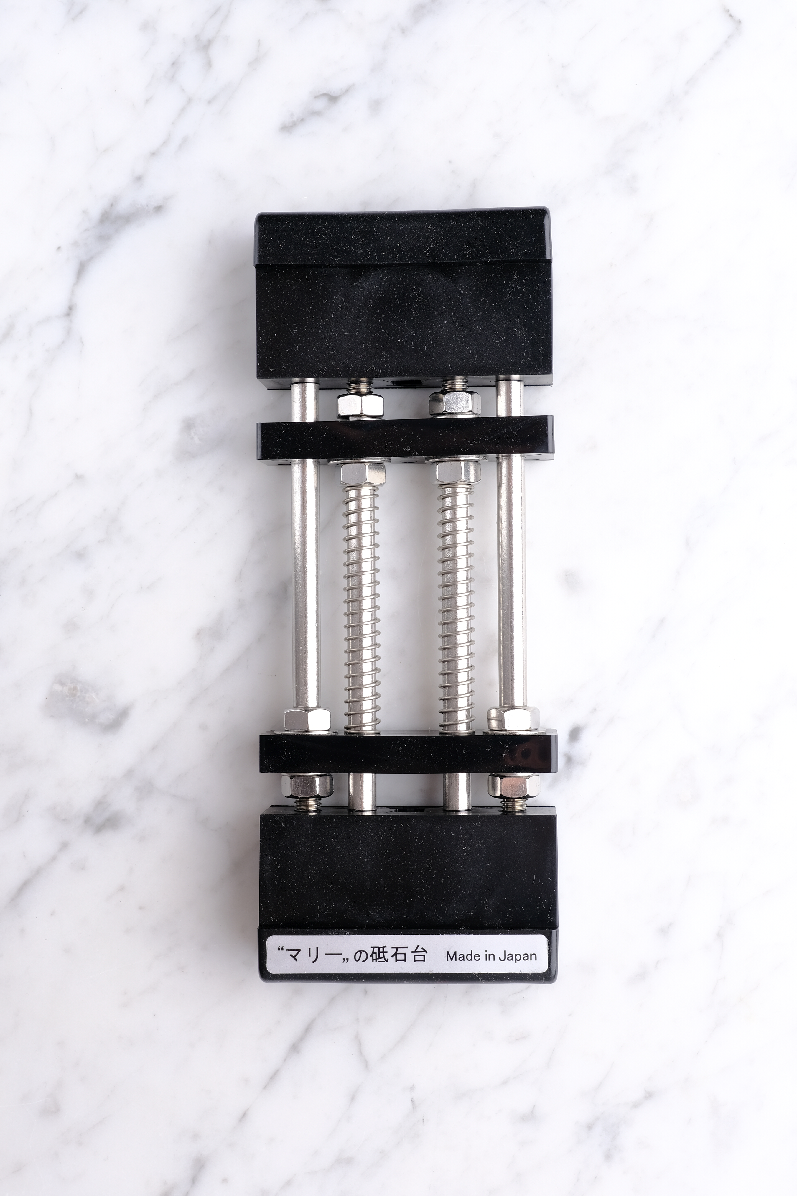 Slibestensholder - sort m. fjeder