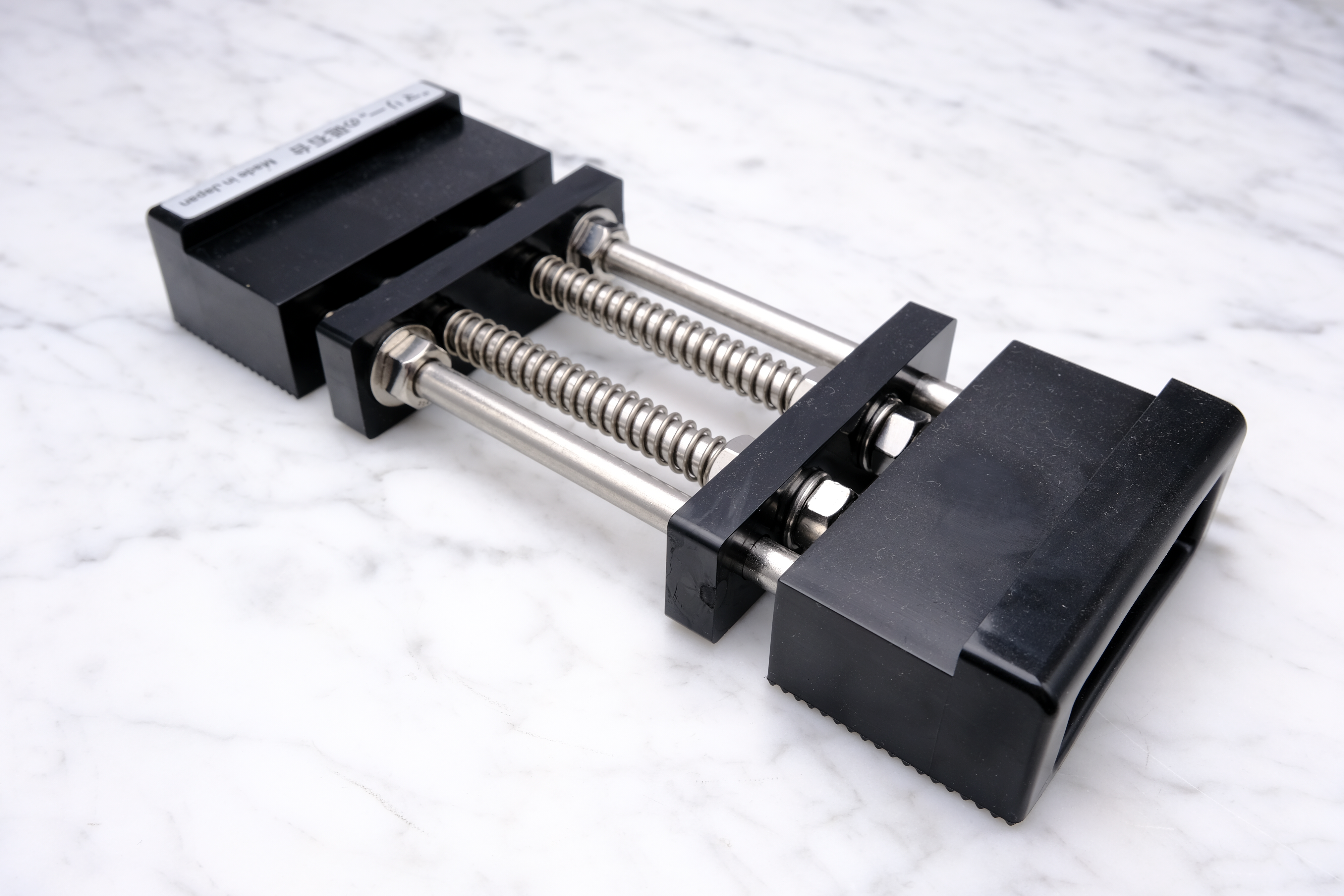 Slibestensholder - sort m. fjeder