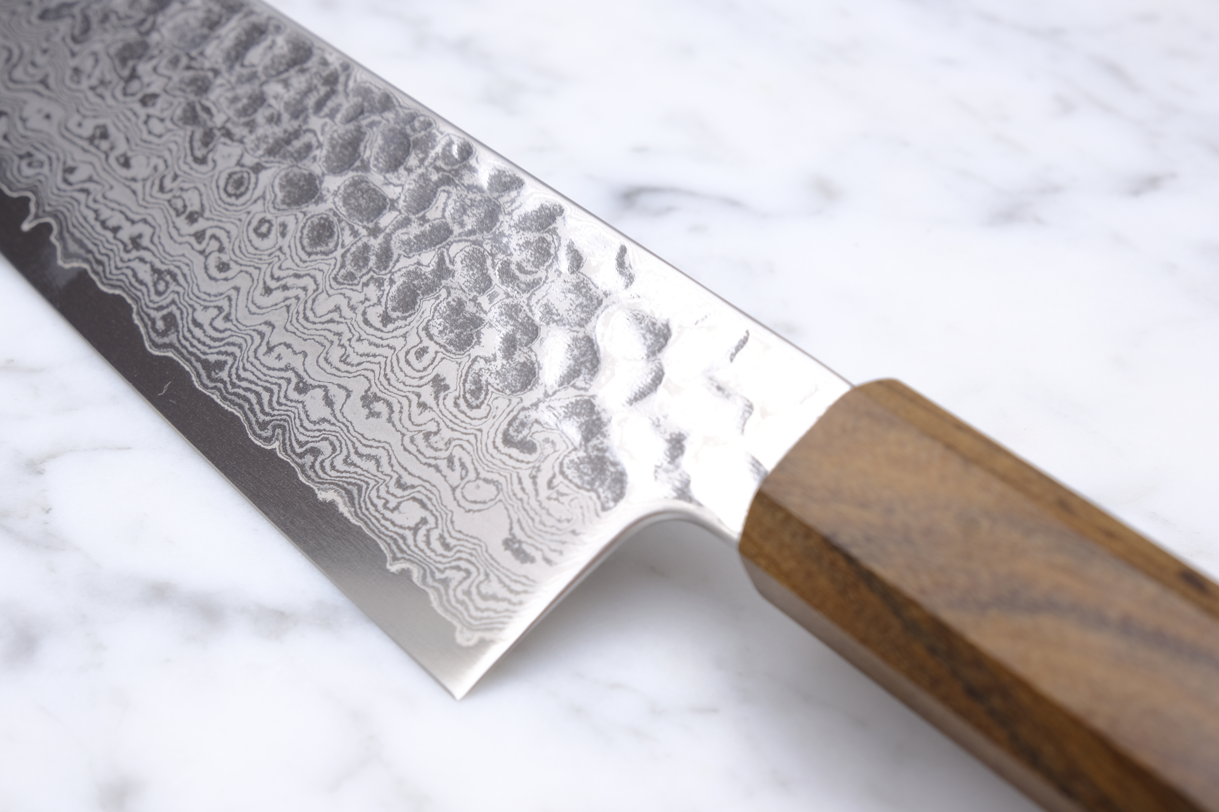 Hatsukokoro Hayabusa Damascus 210 mm Gyuto - VG-10