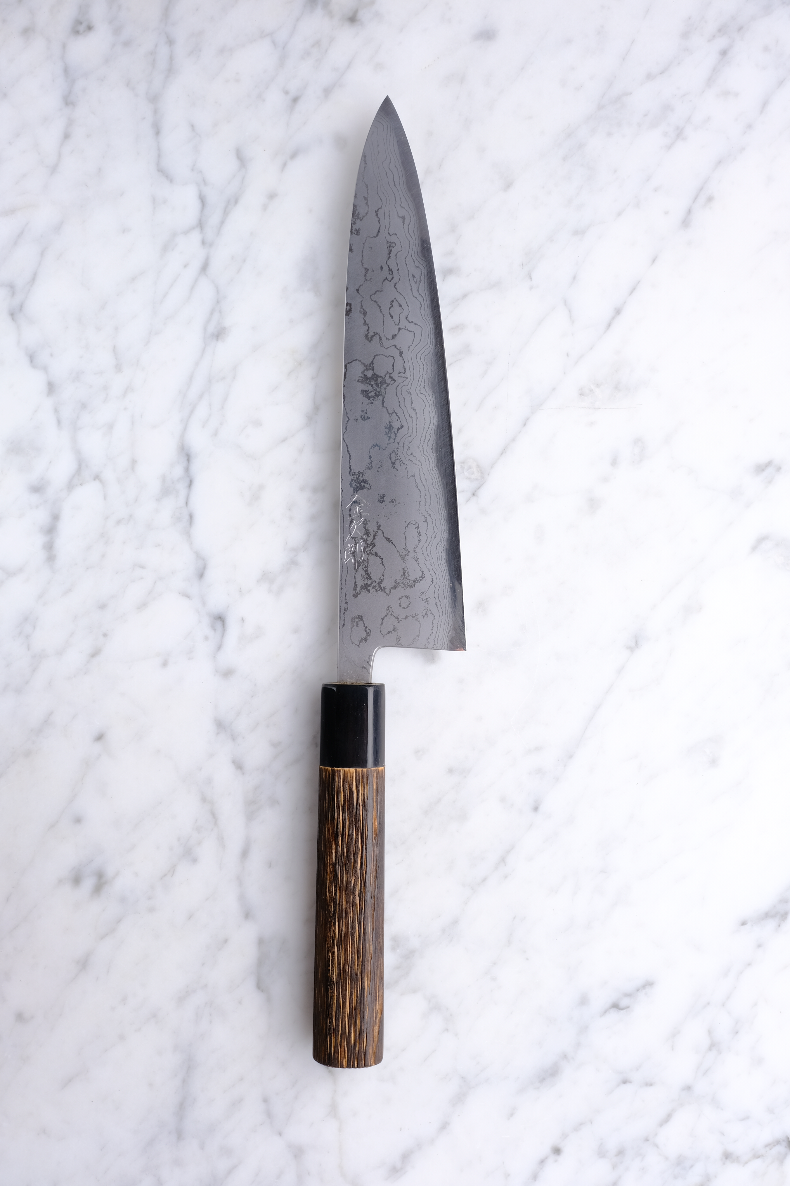 Wakui Kinjiro Damascus 210 mm Gyuto - Aogami 2