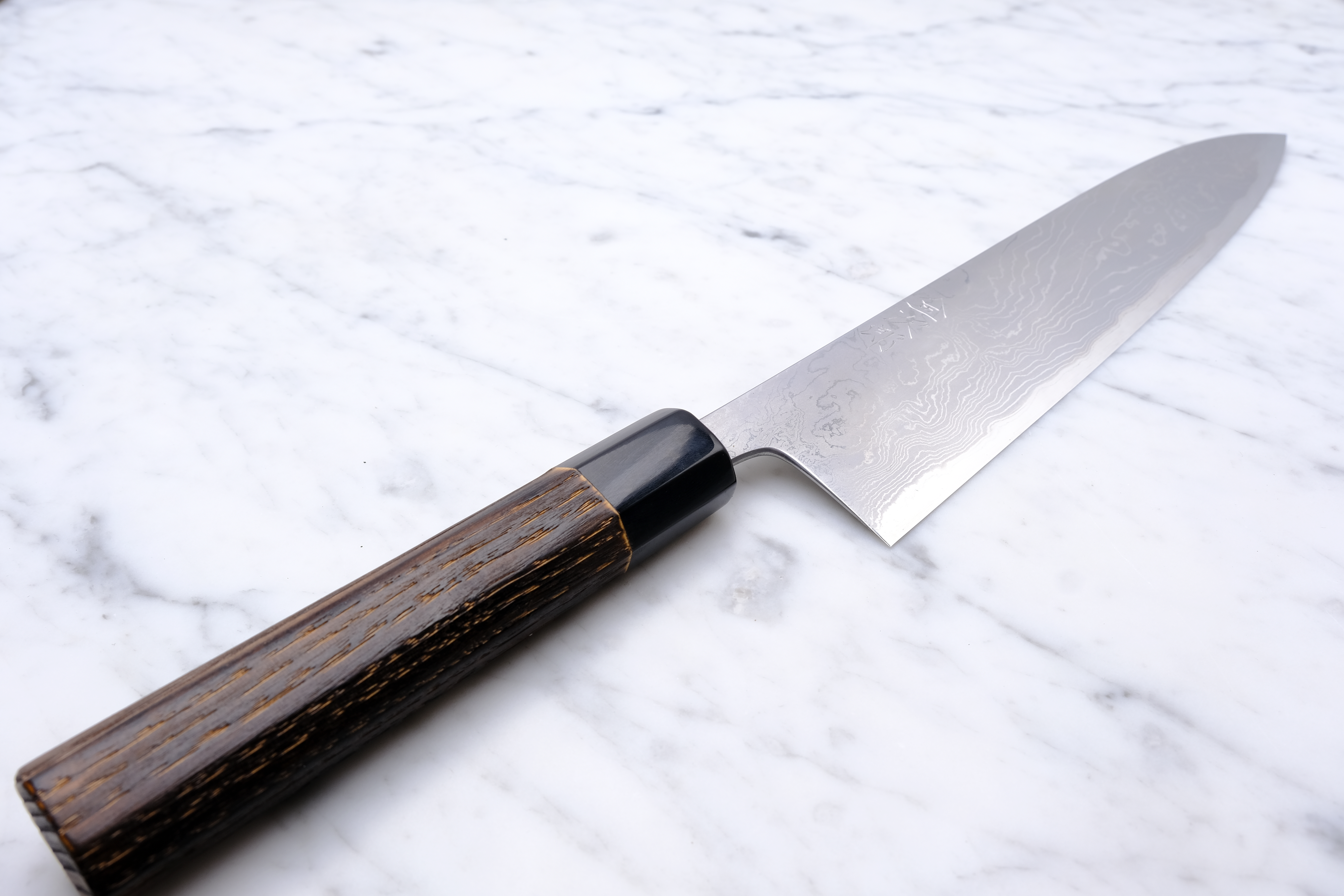 Wakui Kinjiro Damascus 240 mm Gyuto - Aogami 2