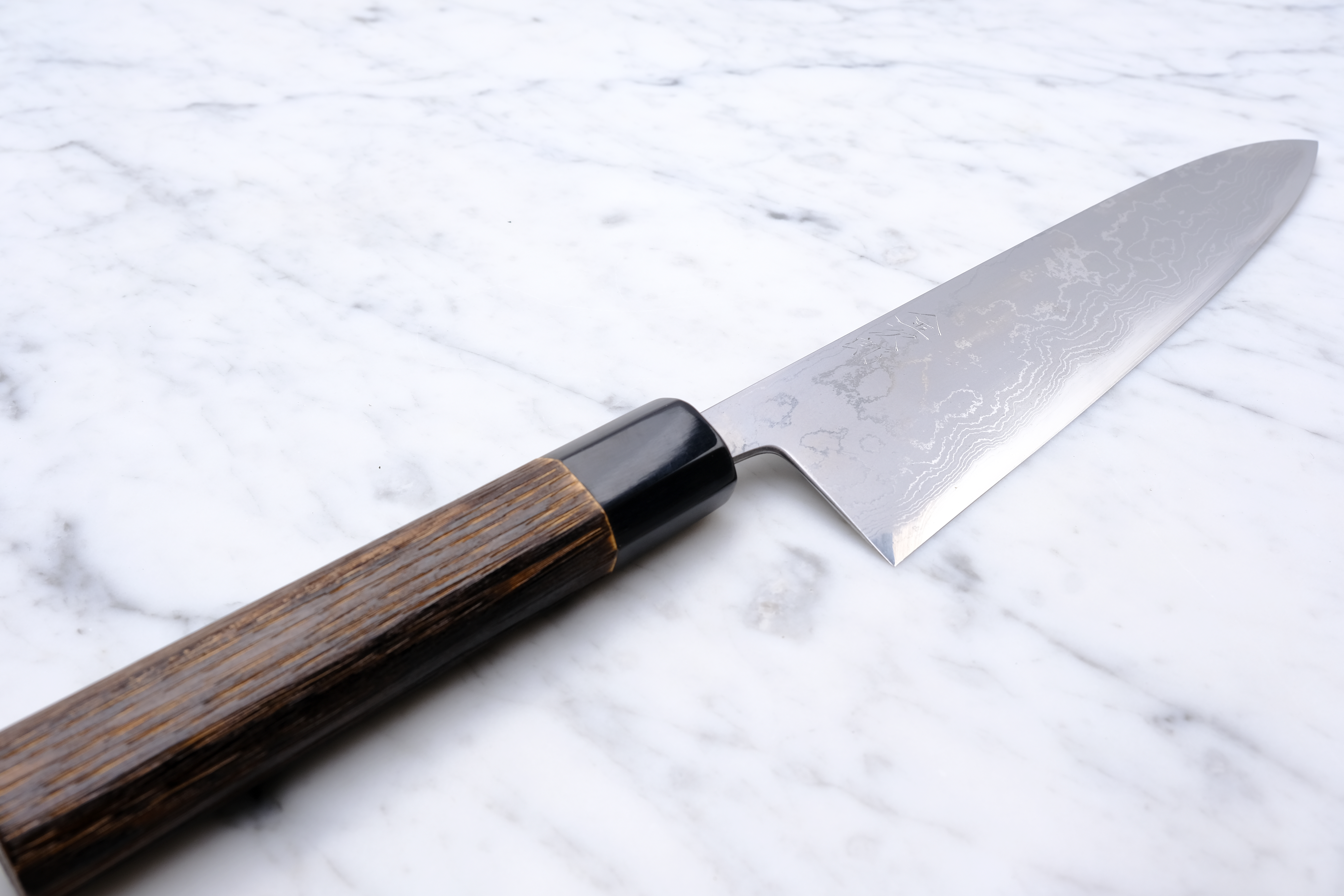 Wakui Kinjiro Damascus 210 mm Gyuto - Aogami 2