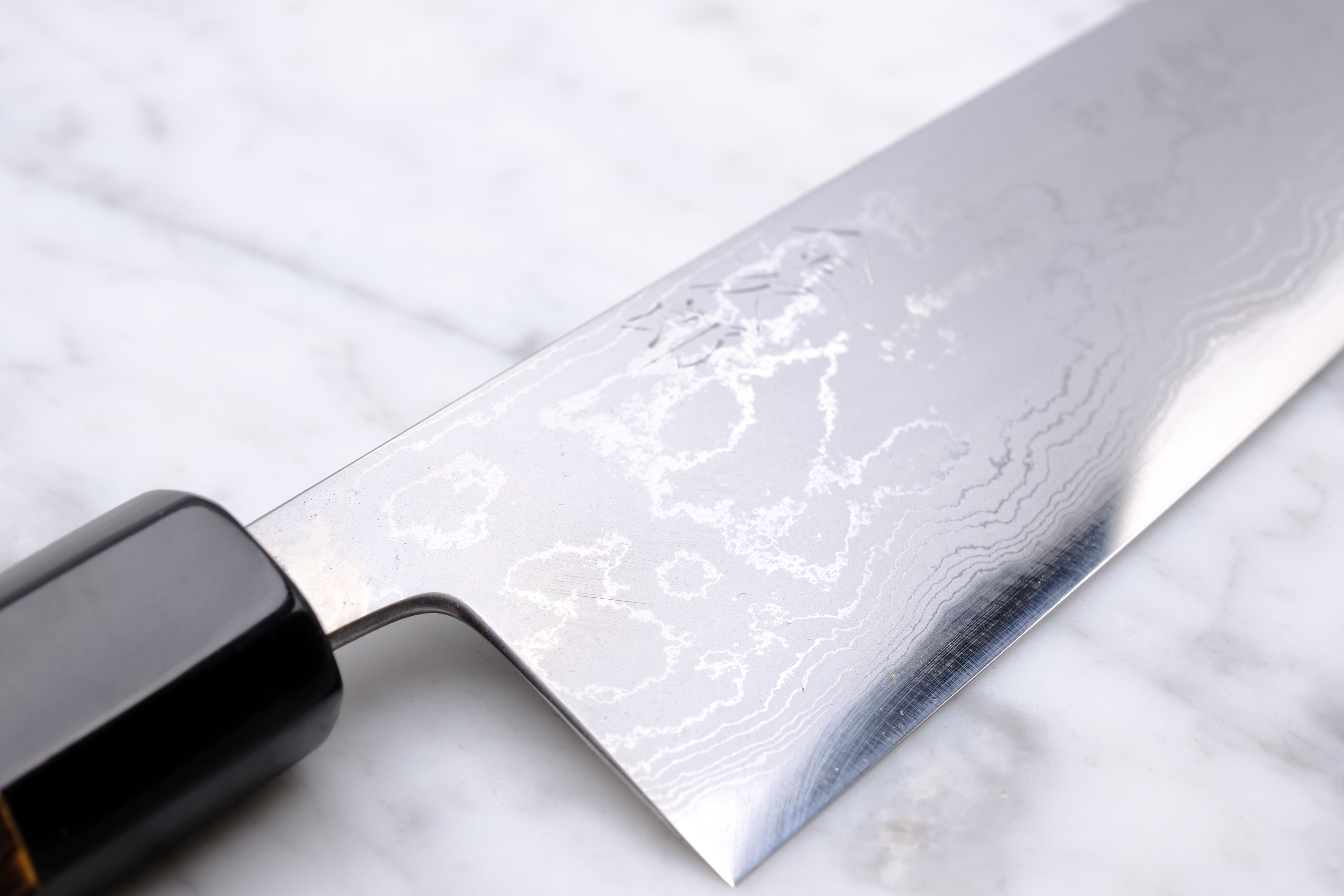 Wakui Kinjiro Damascus 210 mm Gyuto - Aogami 2