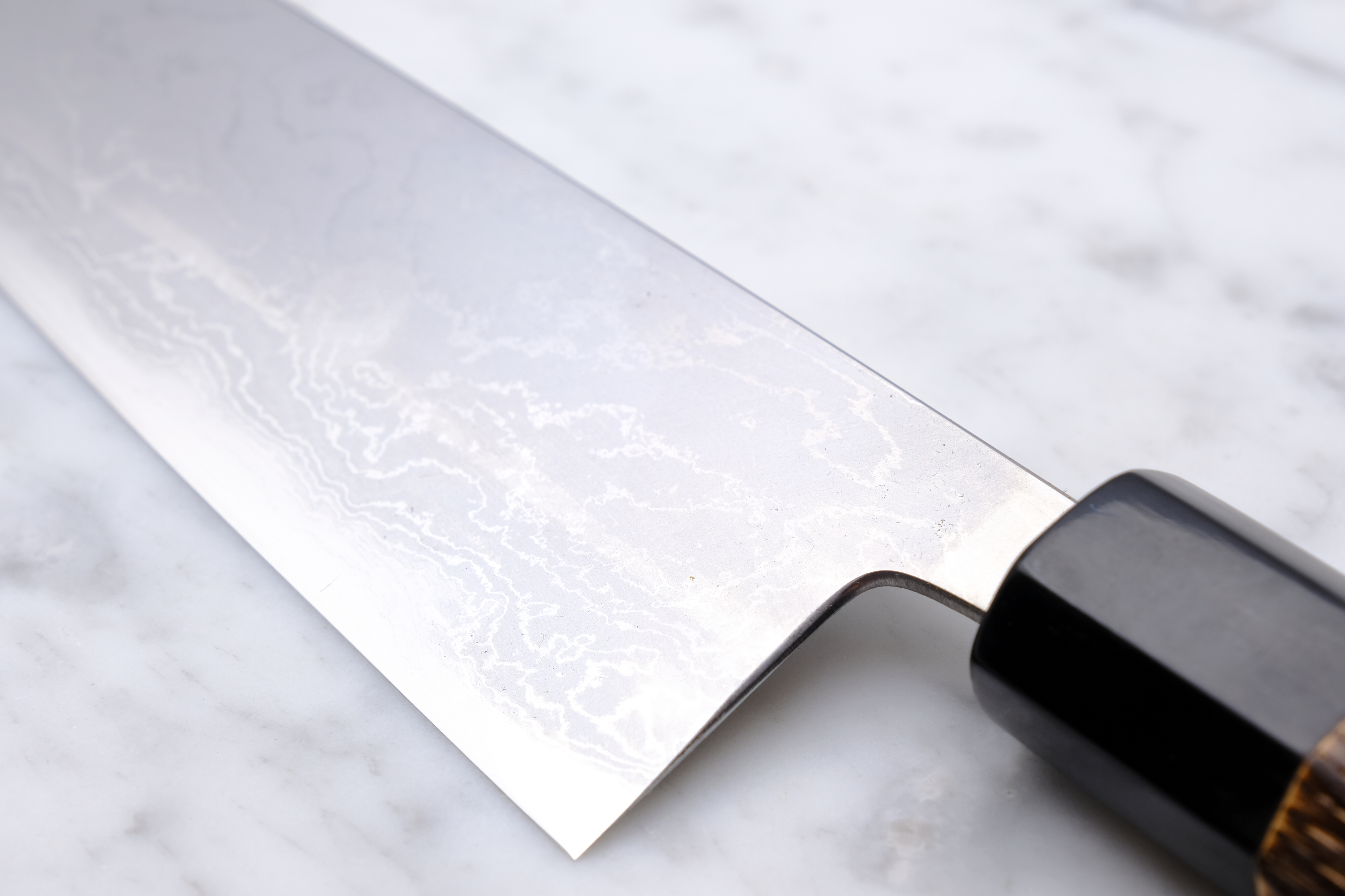 Wakui Kinjiro Damascus 210 mm Gyuto - Aogami 2