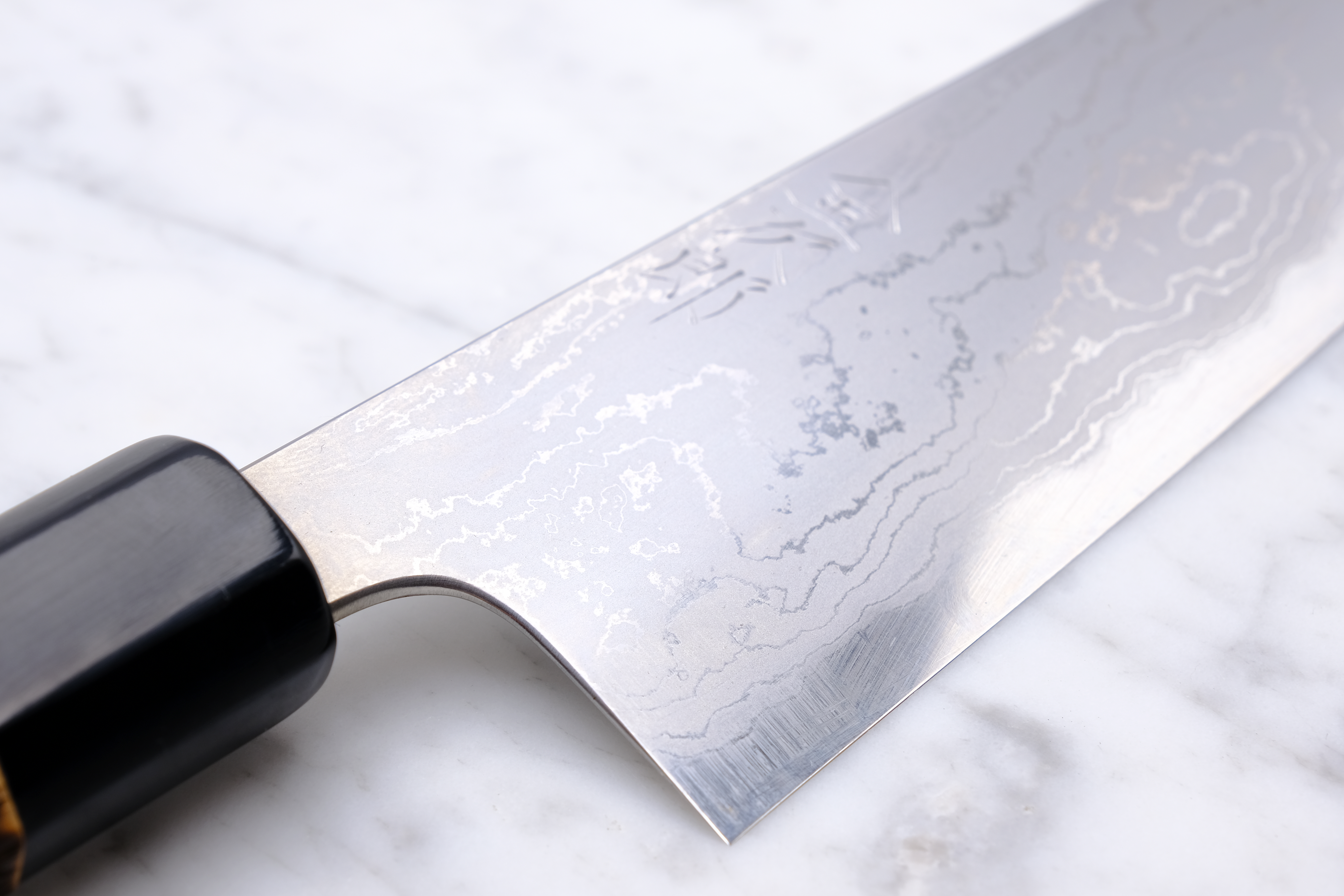 Wakui Kinjiro Damascus 180 mm Gyuto - Aogami 2