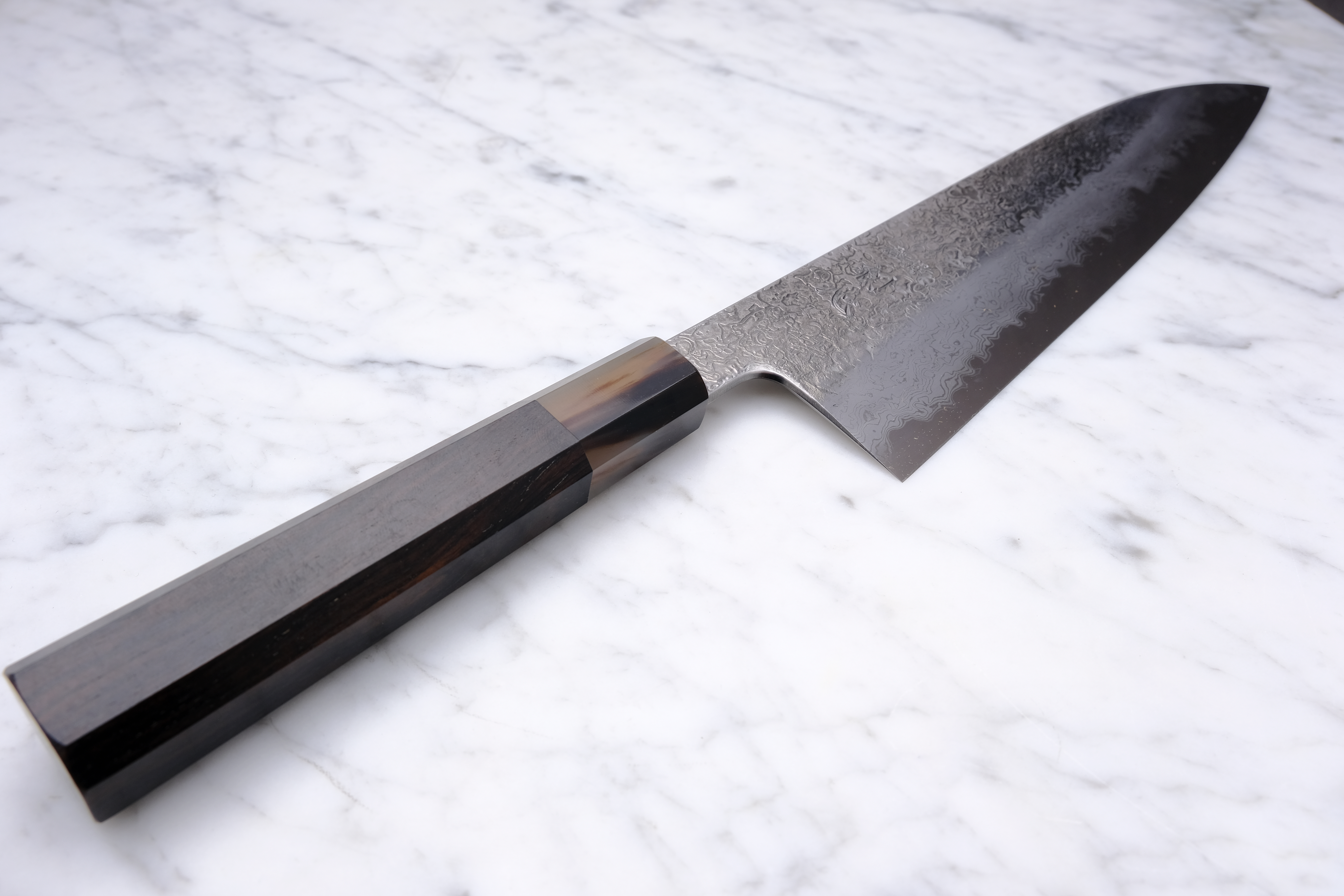 Masuda Yoshihide Migaki 240mm Gyuto - Aogami 1 - Ibenholt