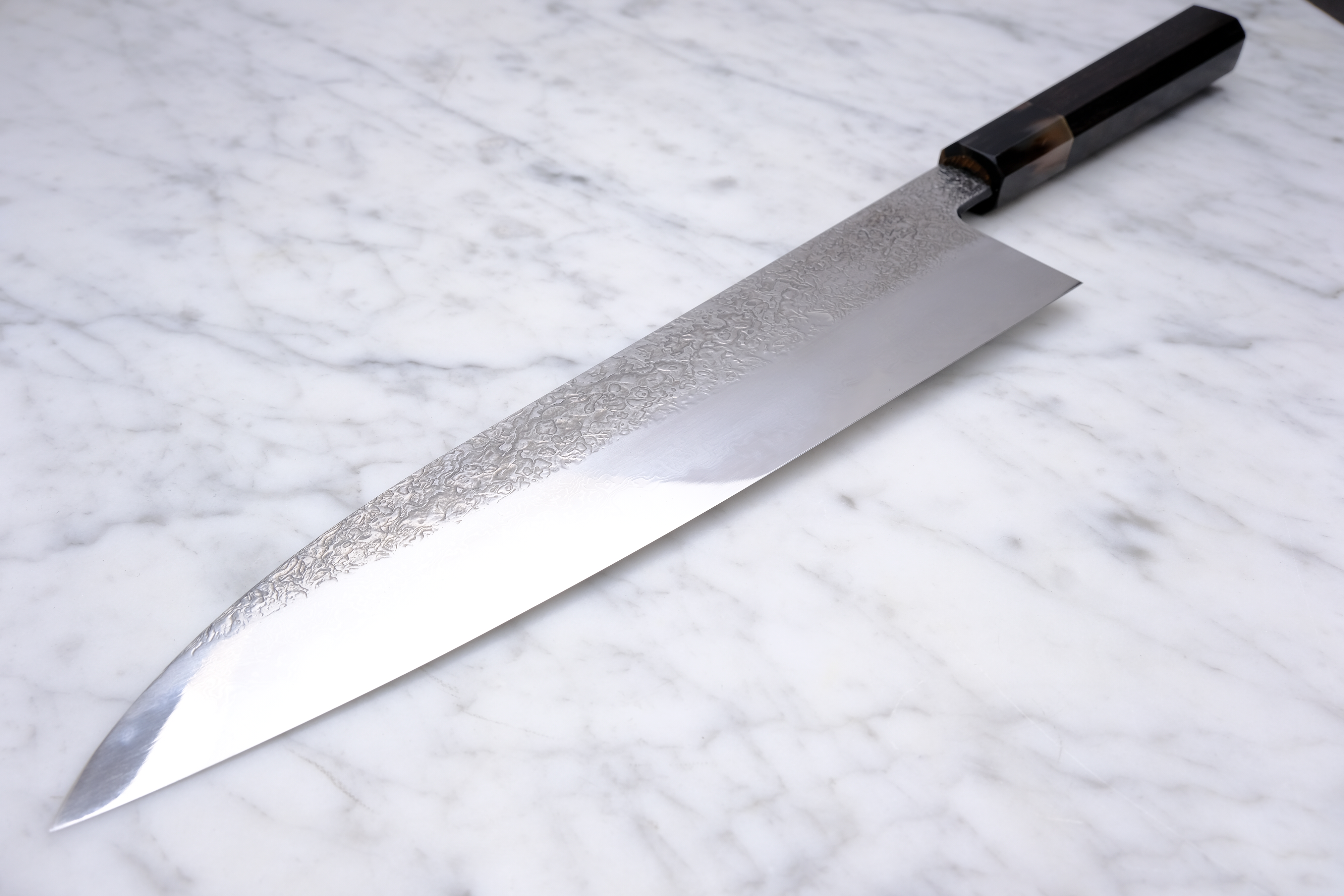 Masuda Yoshihide Migaki 240mm Gyuto - Aogami 1 - Ibenholt