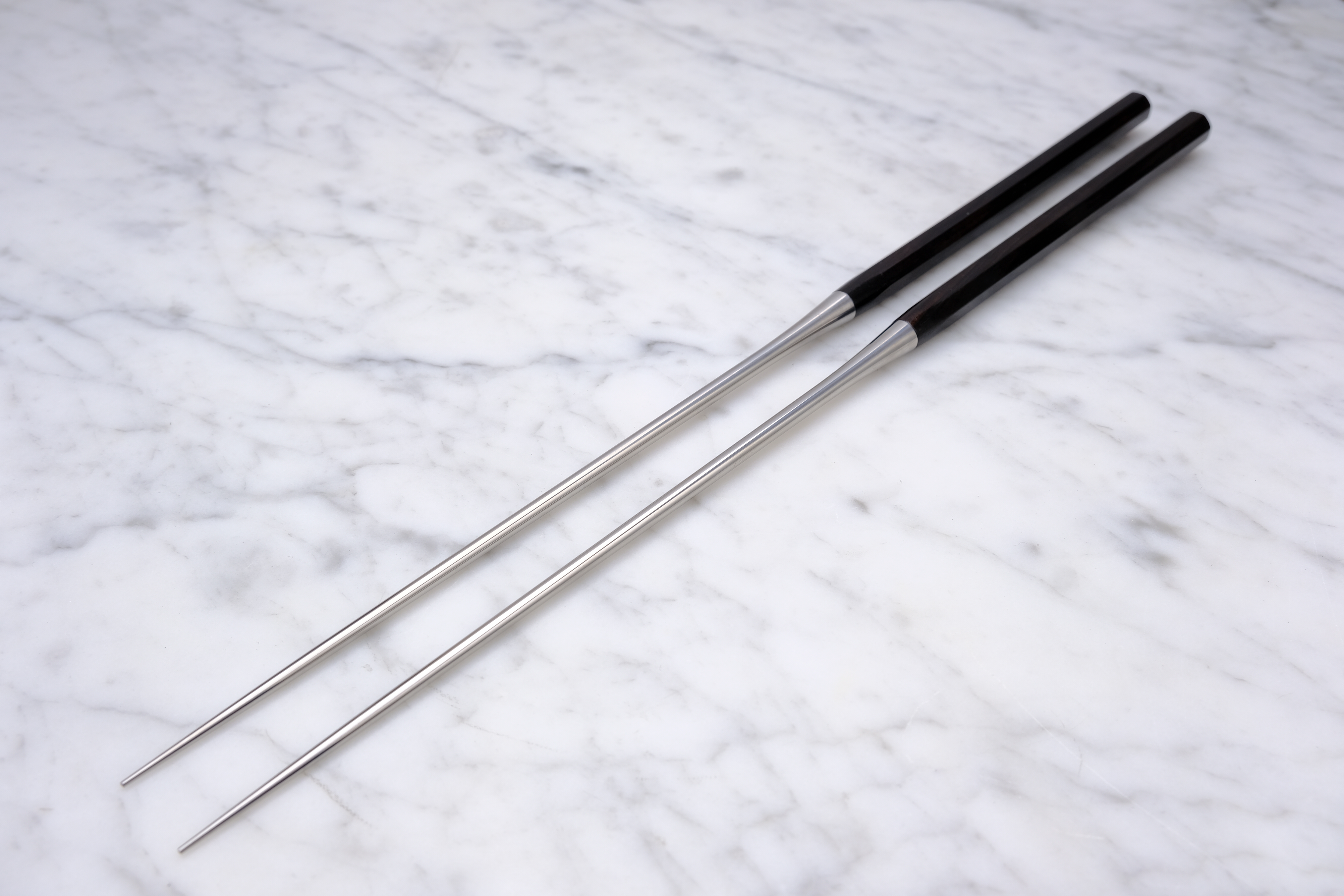 Hatsukokoro Moribashi 180mm Madlavnings Spisepinde Sæt - Ibenholt