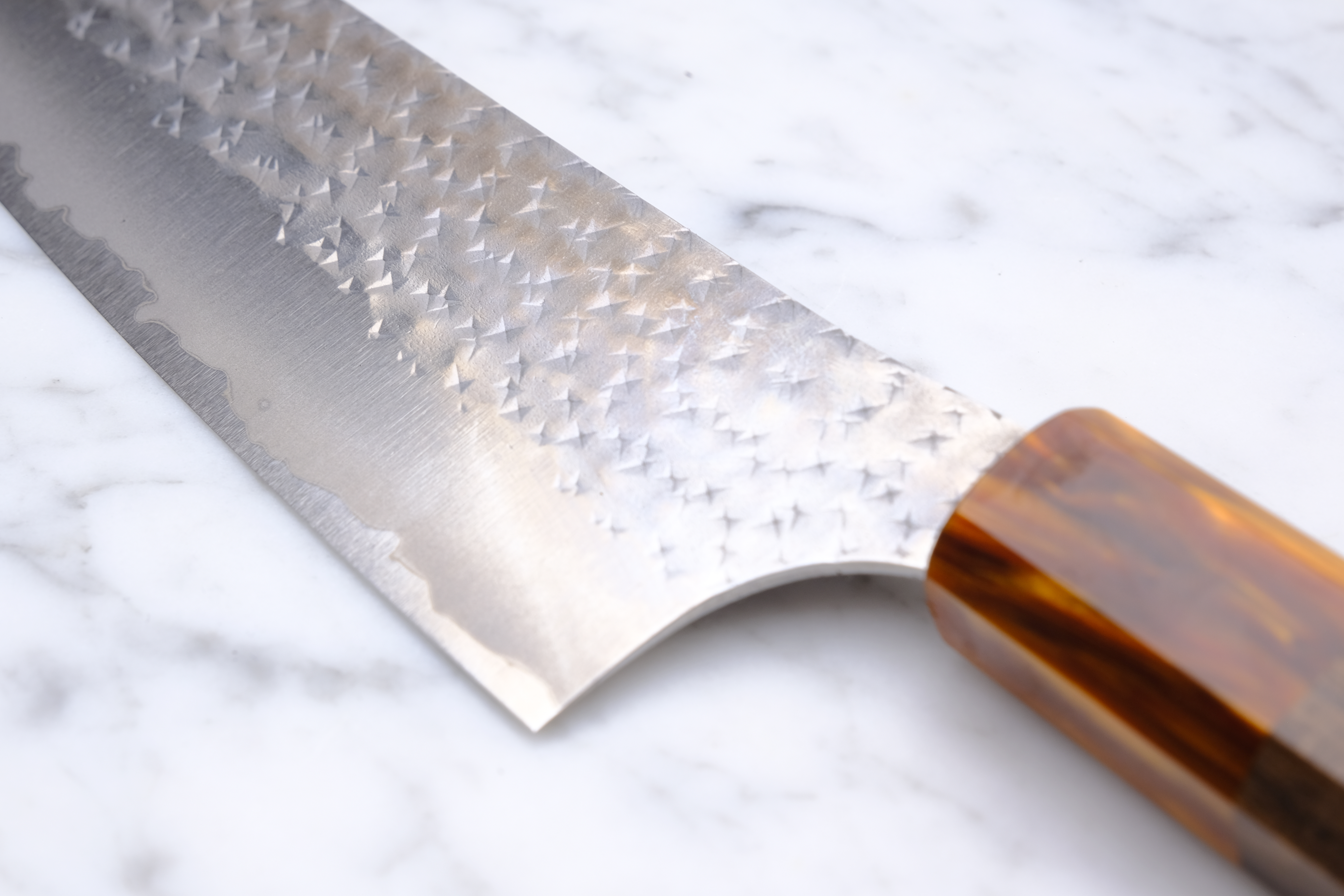 Yu Kurosaki 170 mm Santoku Kokusen Ryu  - Aogami Super - Valnød og Stabiliseret Træ