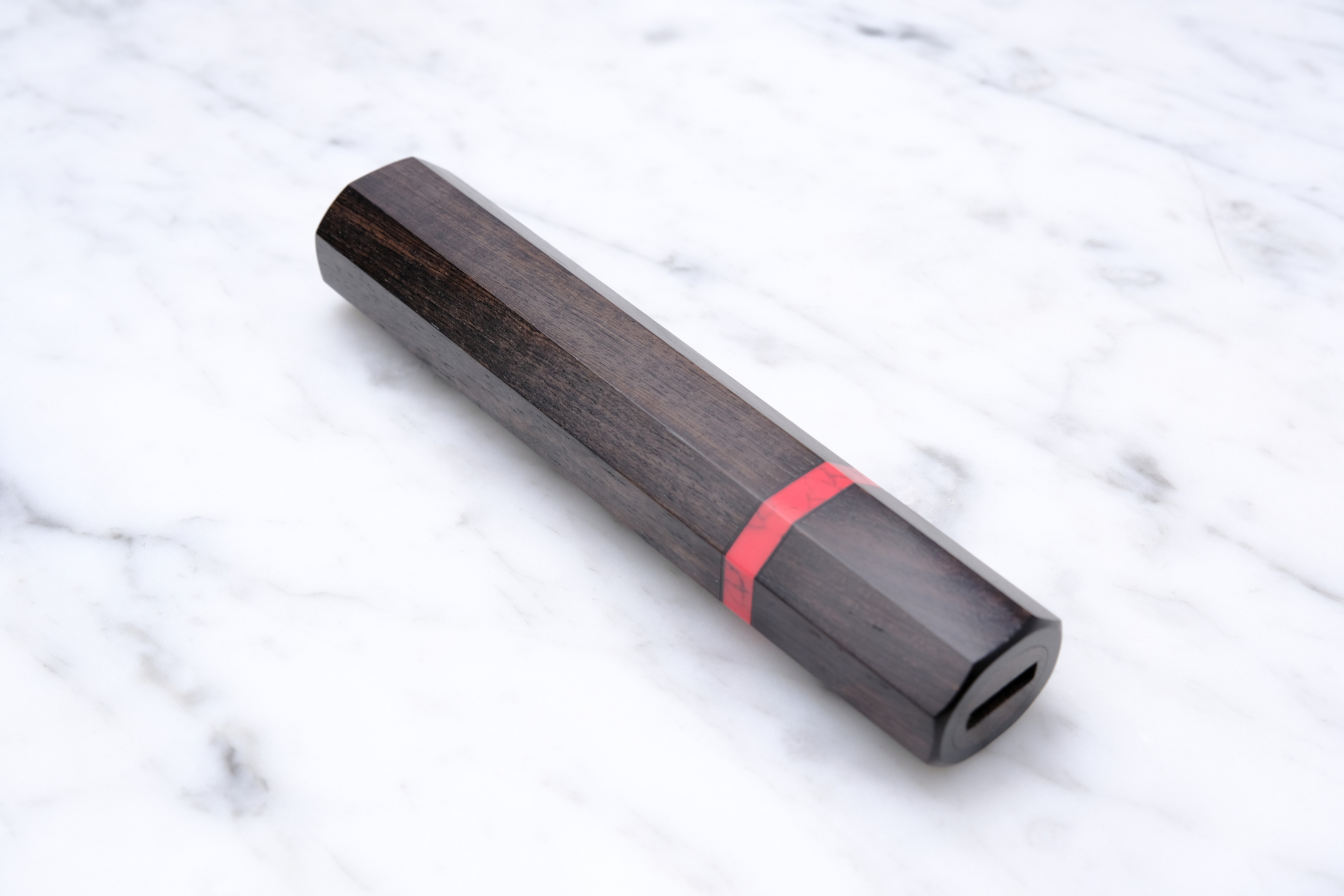 Skæfte - Ibenholt og Rød Ring - Medium